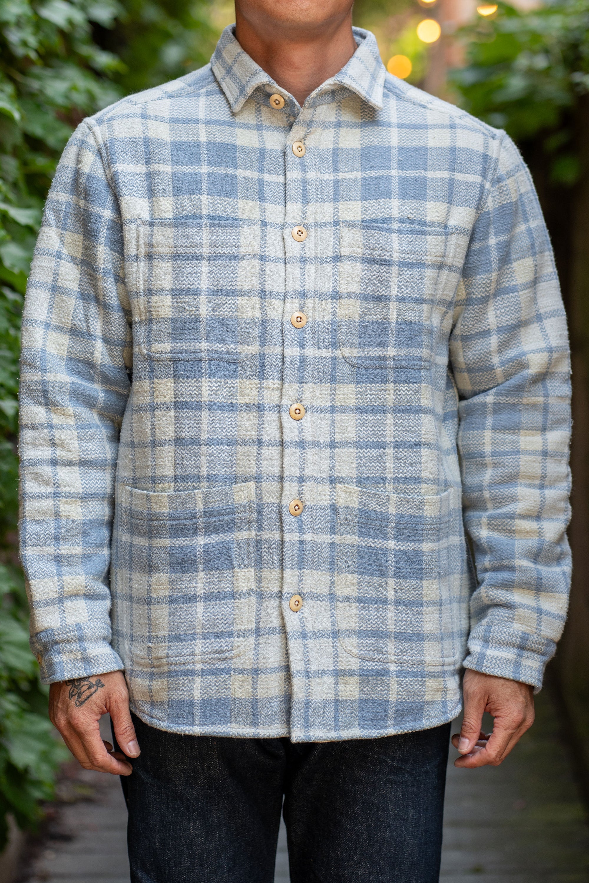 Indi + Ash Cole Overshirt - Faded Santa Fe Handwoven Plaid