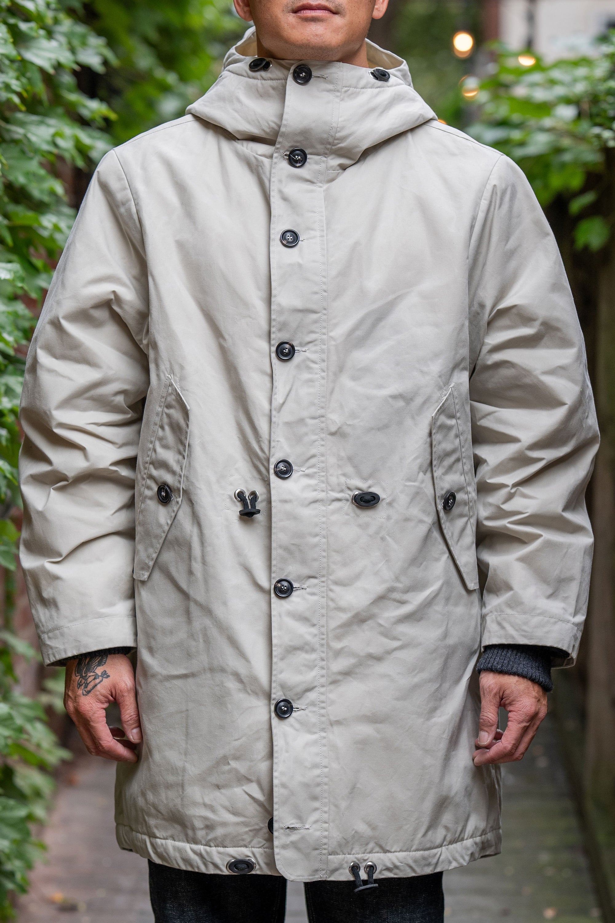 Hansen Garments Rasmus Waxed Parka - Snow