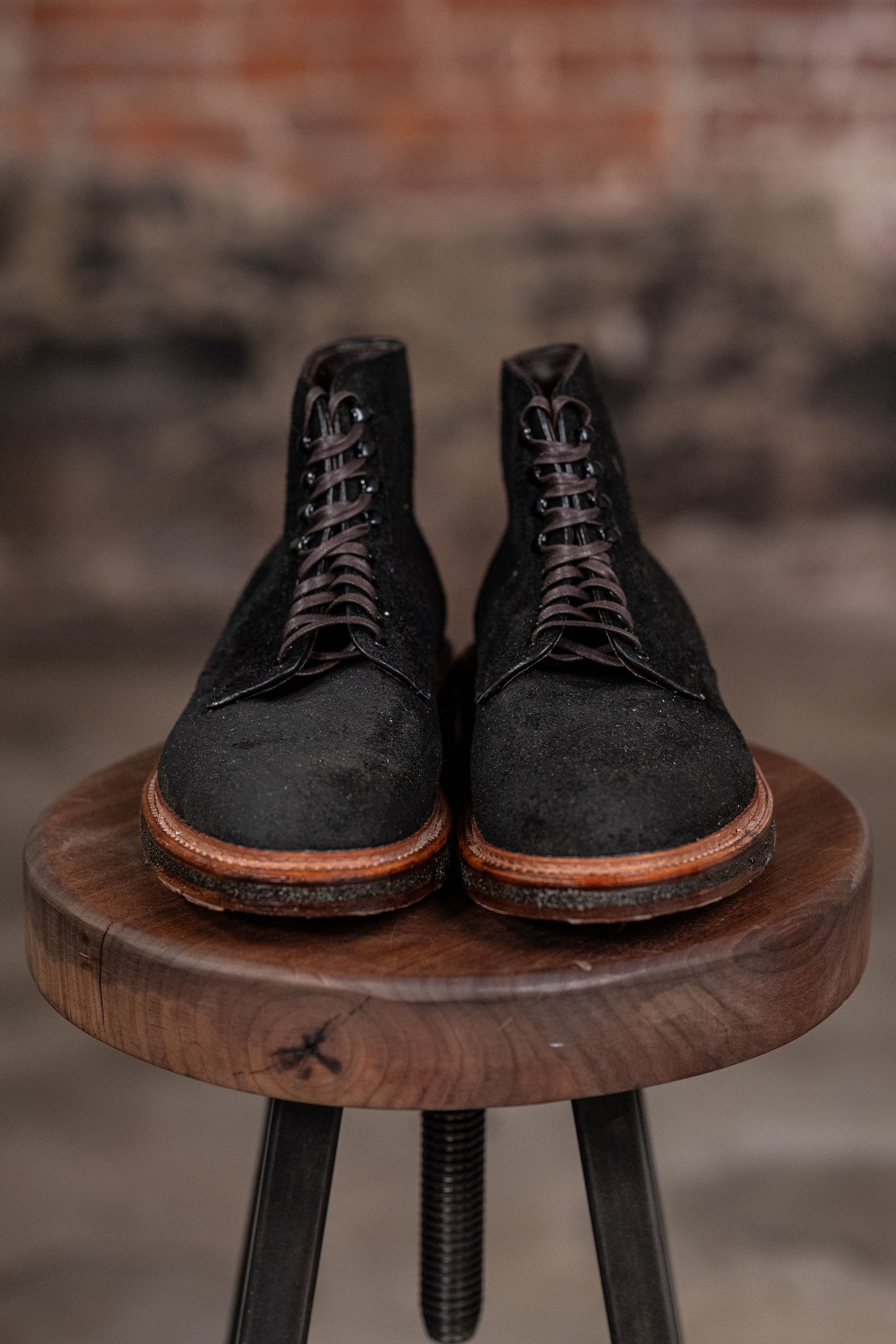 Alden 86065H Plain Toe Boot - Earth Chamois Reverse