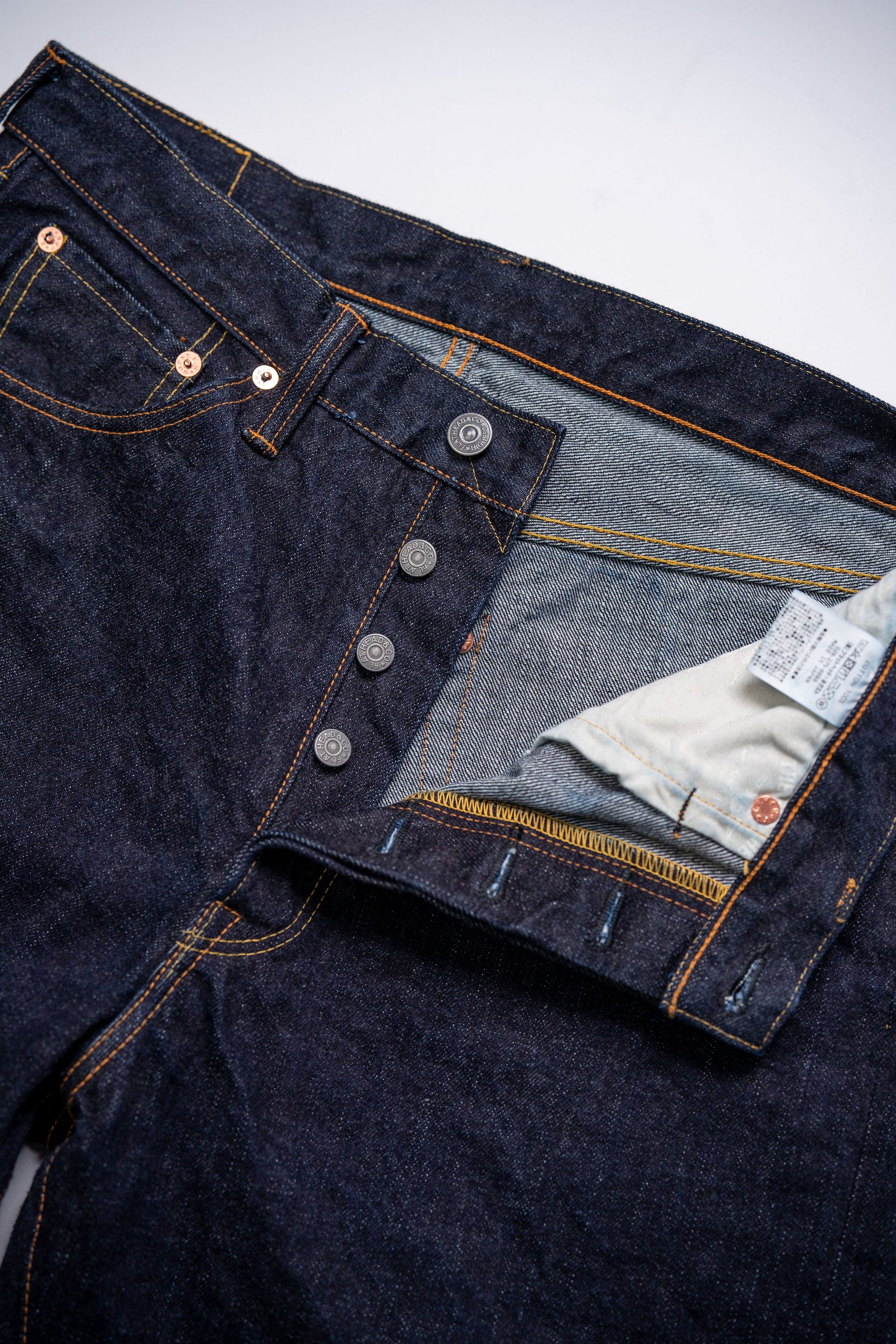 The Flat Head FN-3004 Straight Tapered - 14.5oz Selvedge Denim (One Washed)