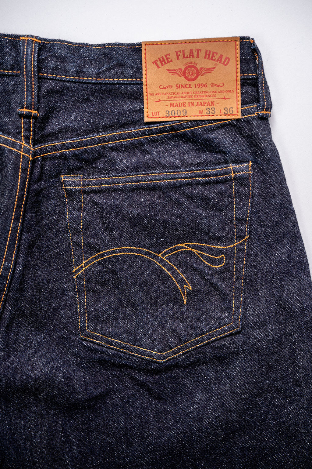 The Flat Head FN-3009 Slim Straight - 14.5oz Selvedge Denim (One Washed)