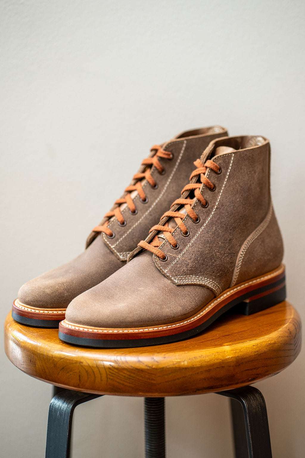 (Pre-Order FW25) John Lofgren M-43 Service Shoes - Horween CXL Natural Roughout