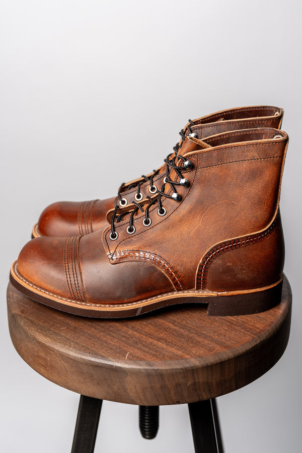 dress boots red wing Red Wing Heritage Iron Ranger 8085 - Copper Rough and Tough