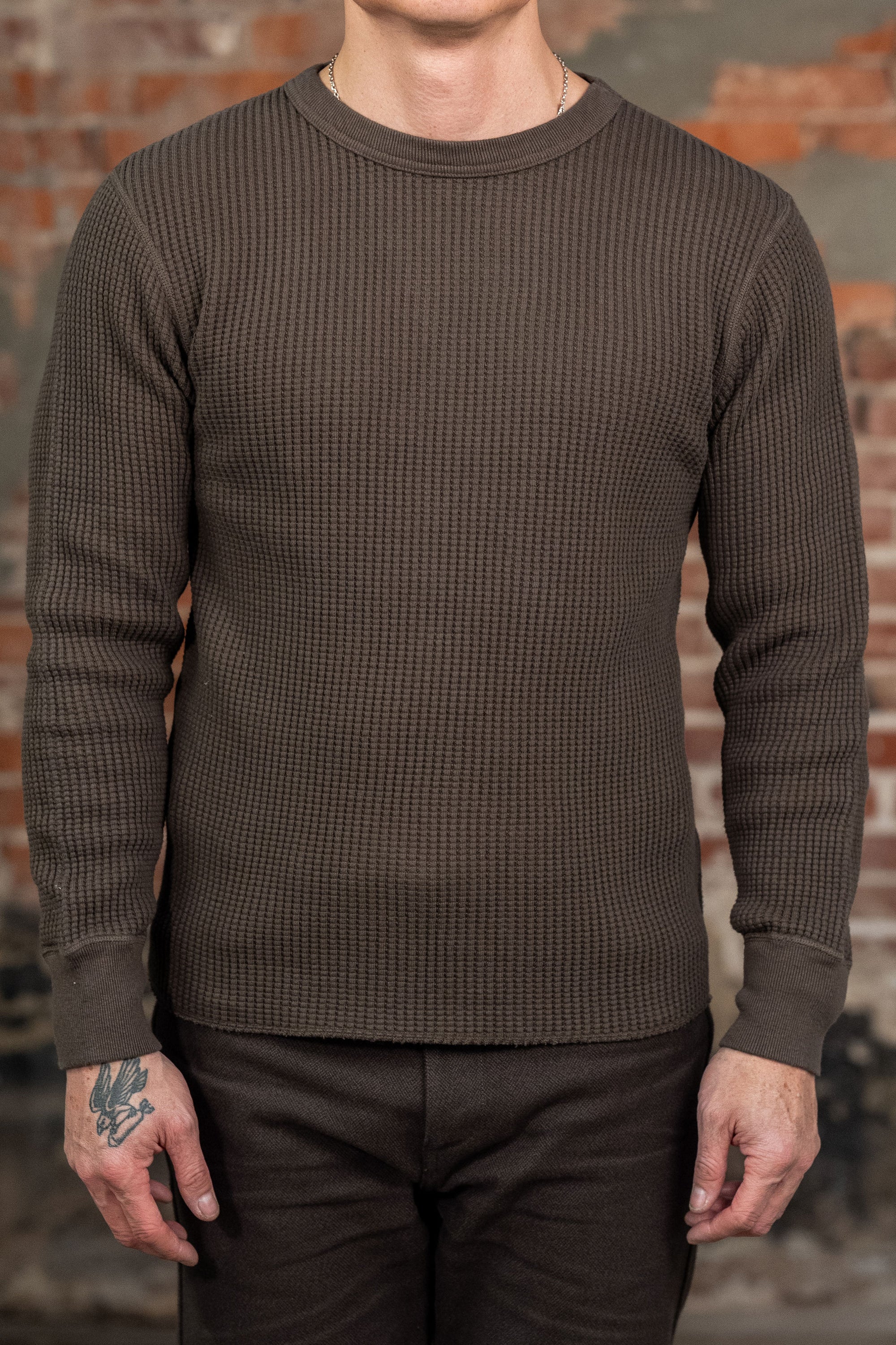 UES Big Waffle T-Shirt - Brown