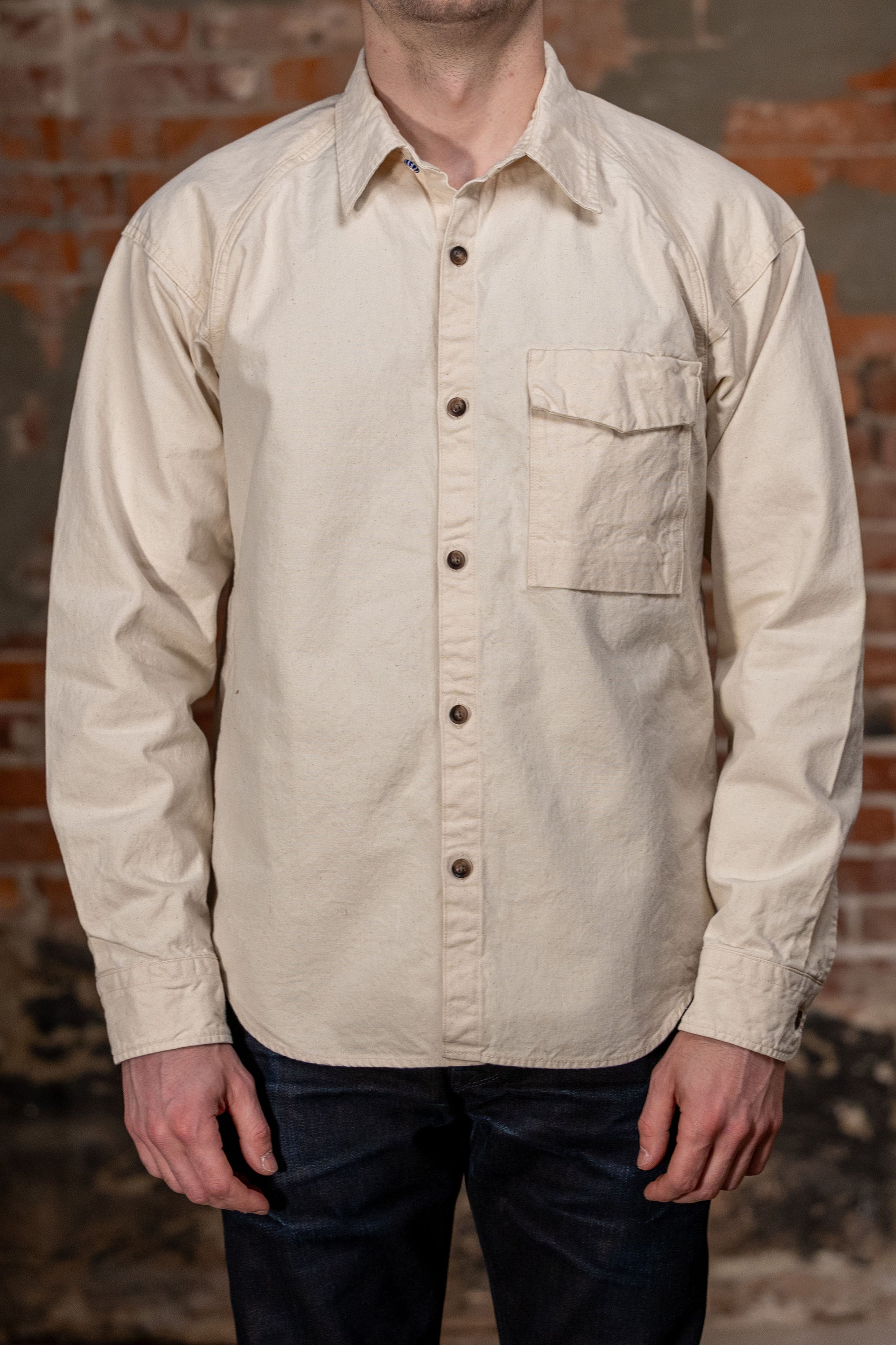 Seuvas 8oz Canvas Raglan Shirt - Natural - Franklin & Poe