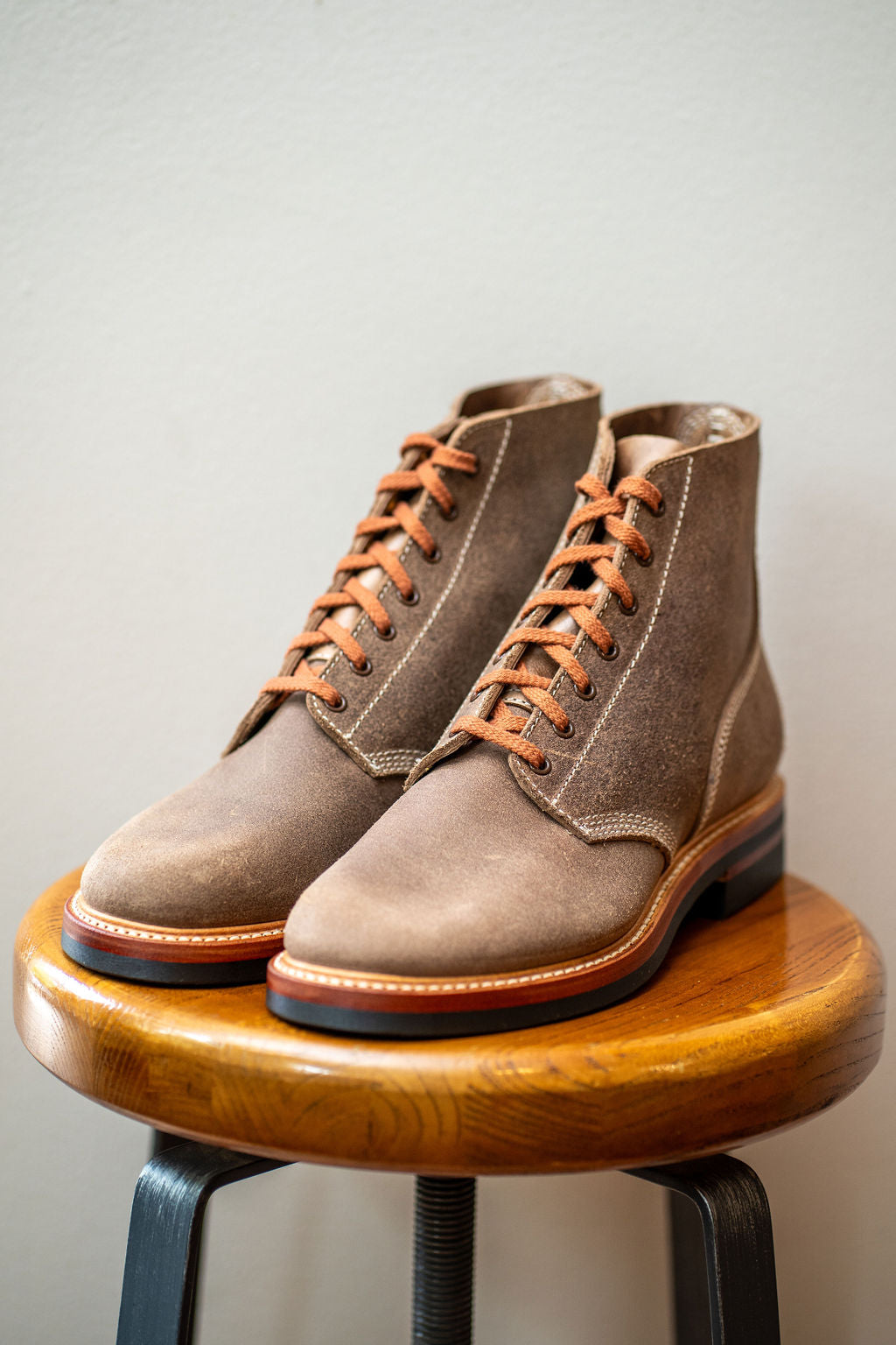 (Pre-Order SS26) John Lofgren M-43 Service Shoes - Horween CXL Natural Roughout