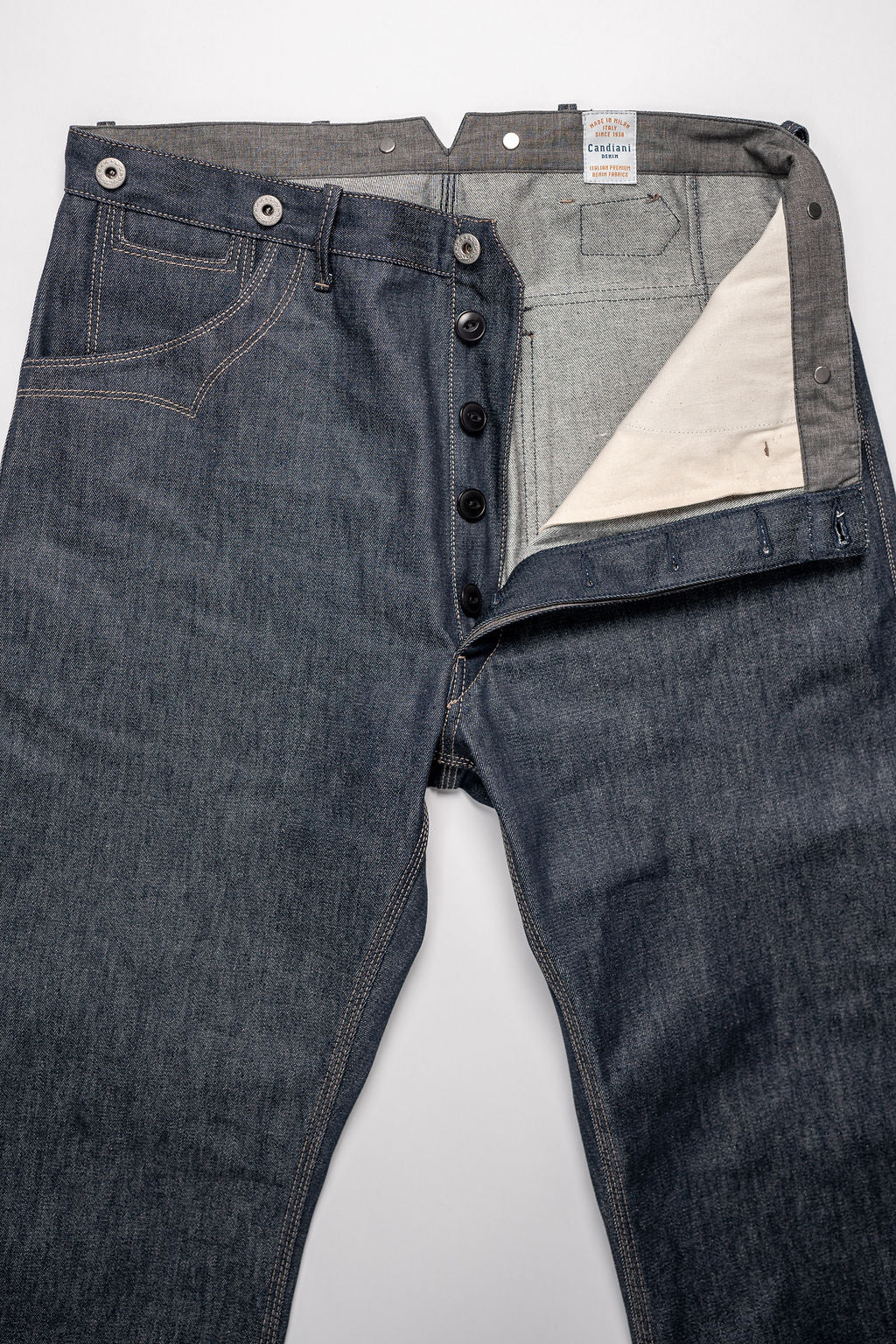 Blue Blanket IJ1 IT165 Waist Overall - 11oz Italian Indigo Selvedge Organic Denim