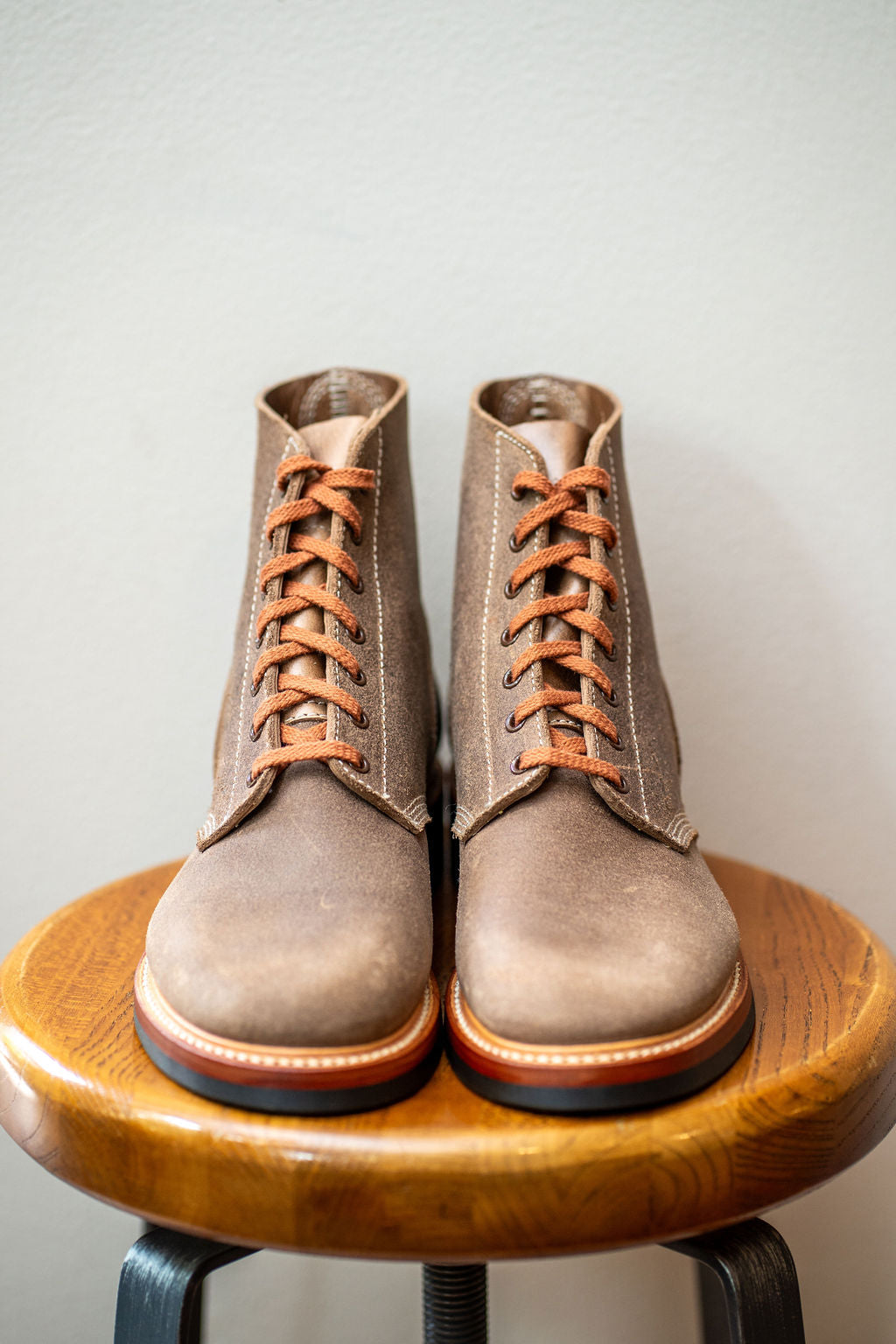 (Pre-Order FW25) John Lofgren M-43 Service Shoes - Horween CXL Natural Roughout