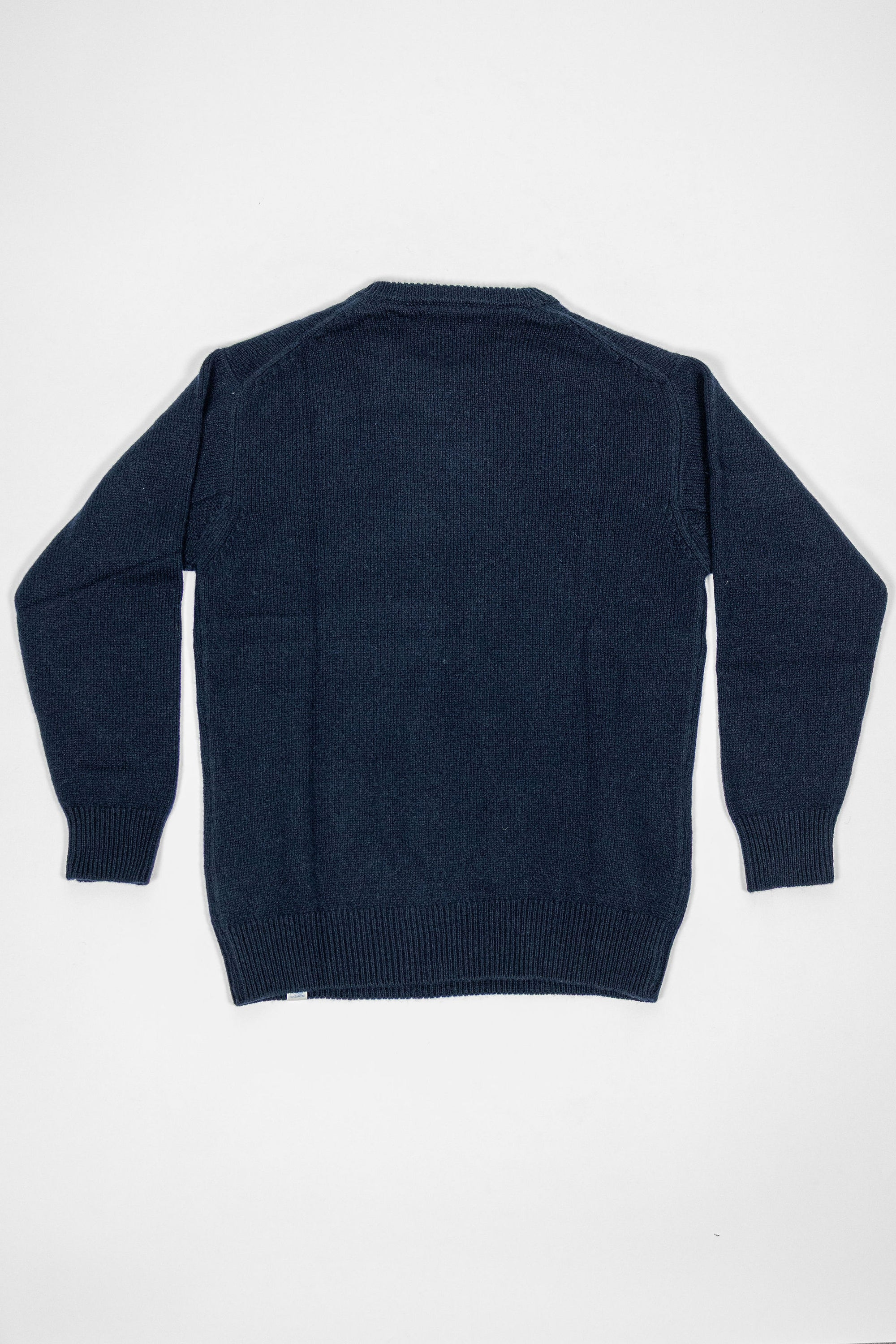 Merz b. Schwanen LOCC01 Crew Pullover Merino Cashmere Blend - Dark Navy