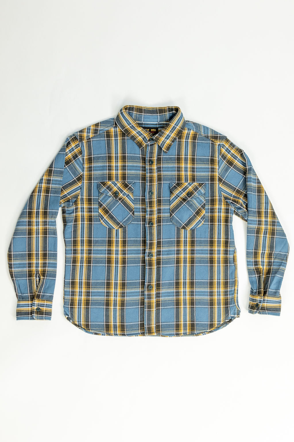 UES 502352 Heavy Flannel Shirt - Blue