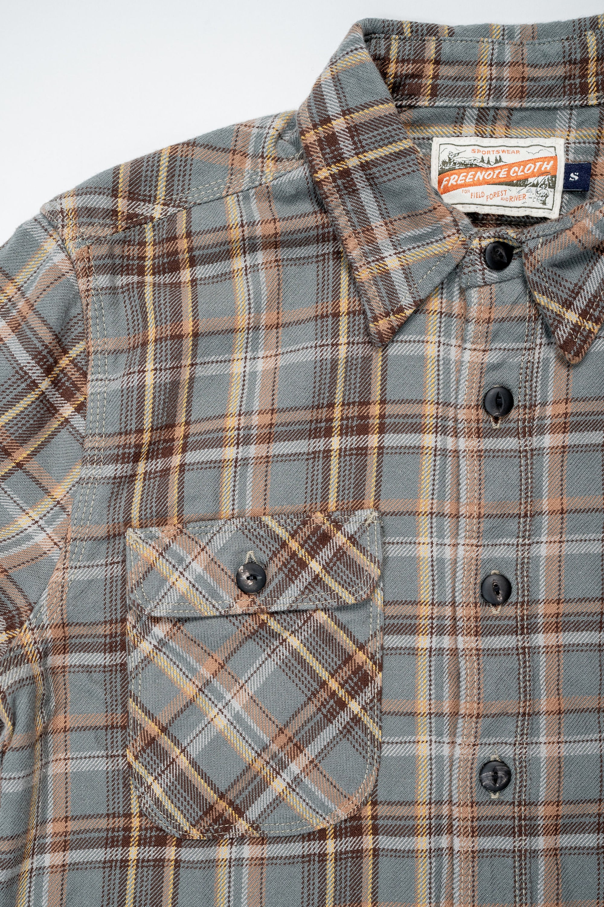 Freenote Cloth Jepson - Grey Plaid