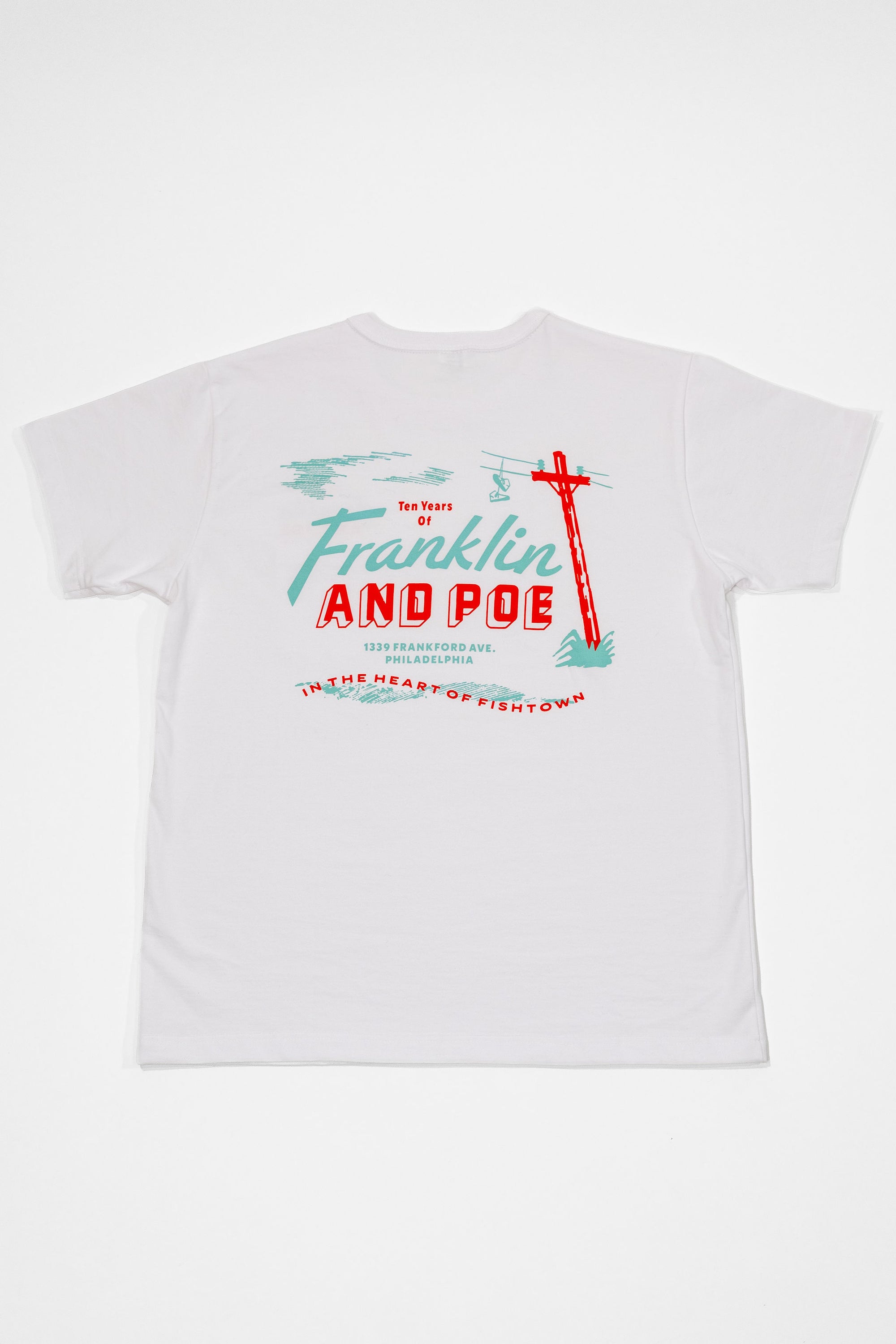3sixteen x Franklin & Poe 10th Anniversary T-Shirt - White