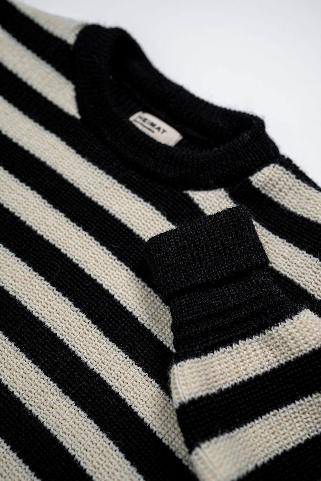 Heimat Textil Signal Sweater - Black/Seashell