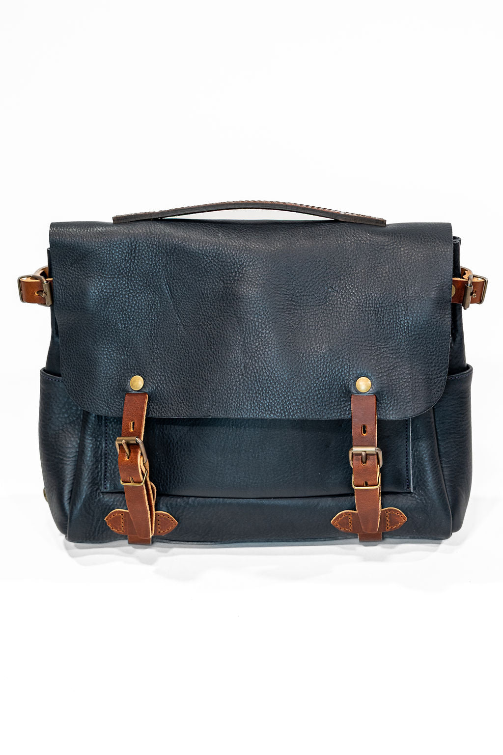 Bleu de Chauffe Postman Bag Eclair M - Navy Blue