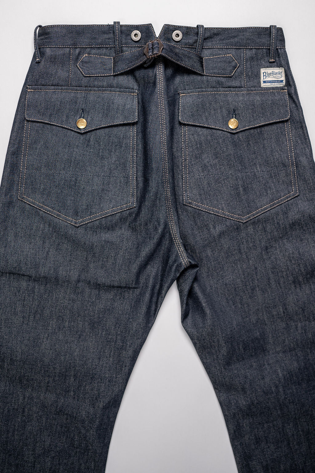 Blue Blanket IJ1 IT165 Waist Overall - 11oz Italian Indigo Selvedge Organic Denim