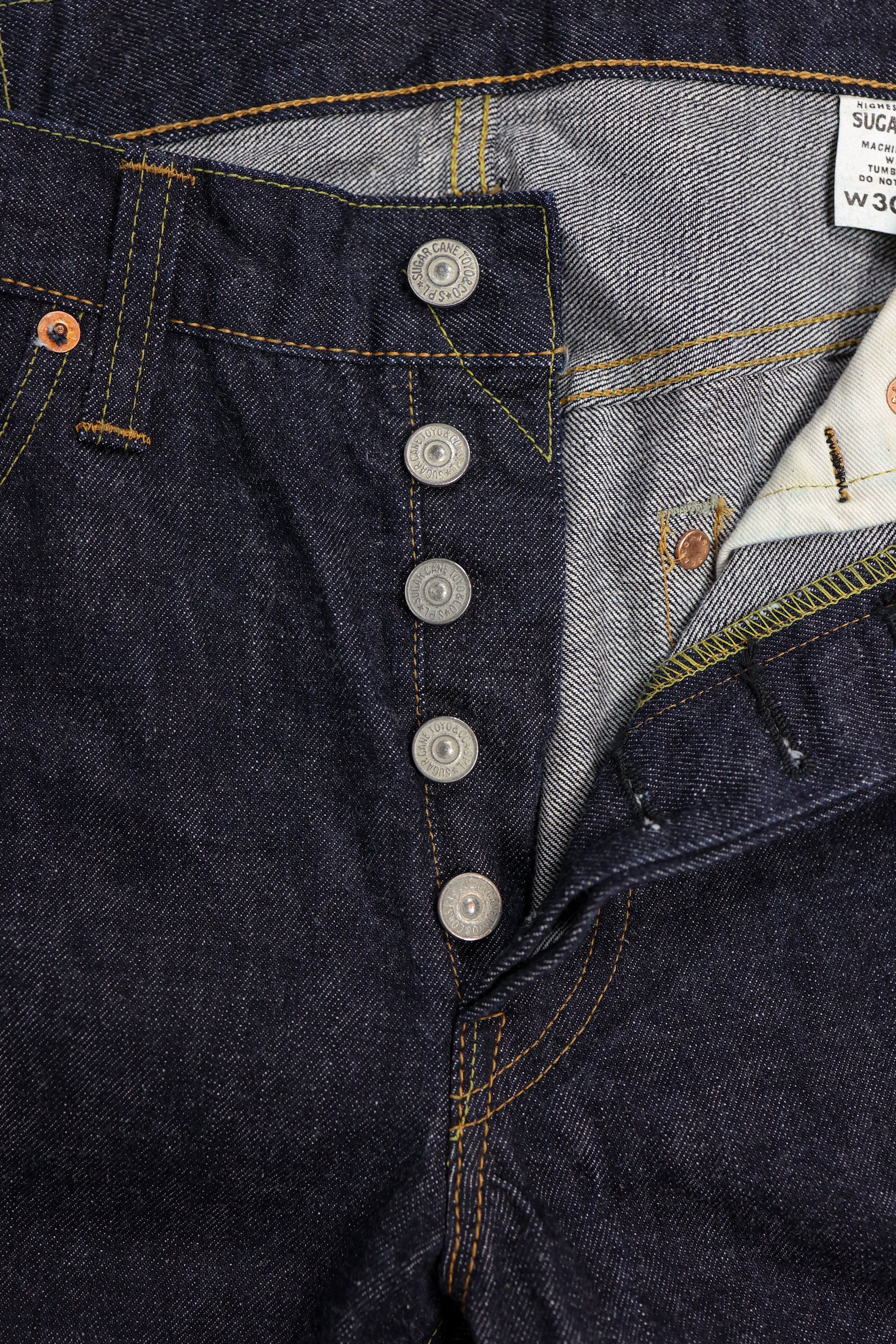 Sugar Cane 2009 Slim Straight - One Wash 12 oz. Japanese Selvedge Denim