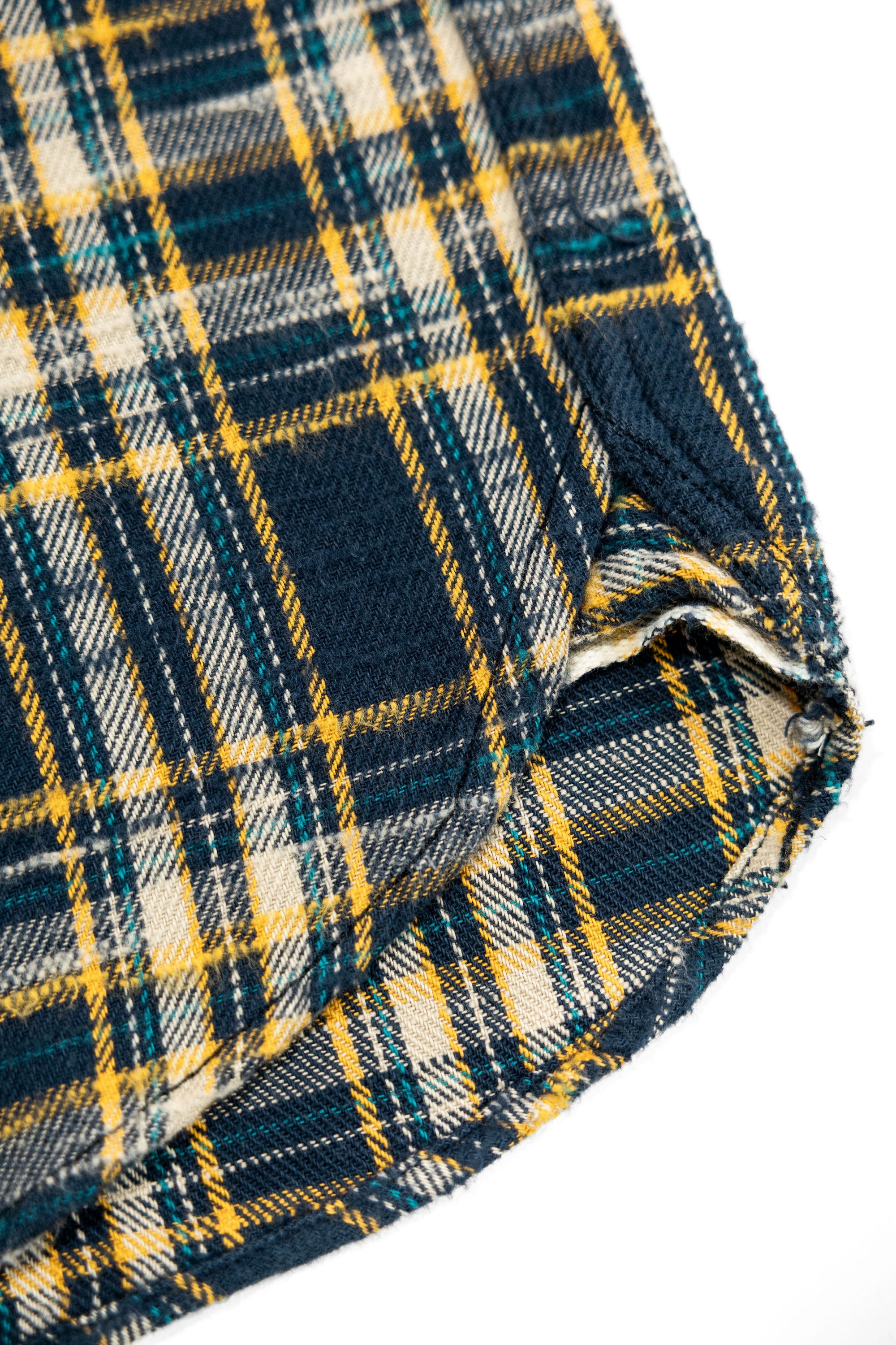 UES 502655 Slubby Flannel Shirt - Navy