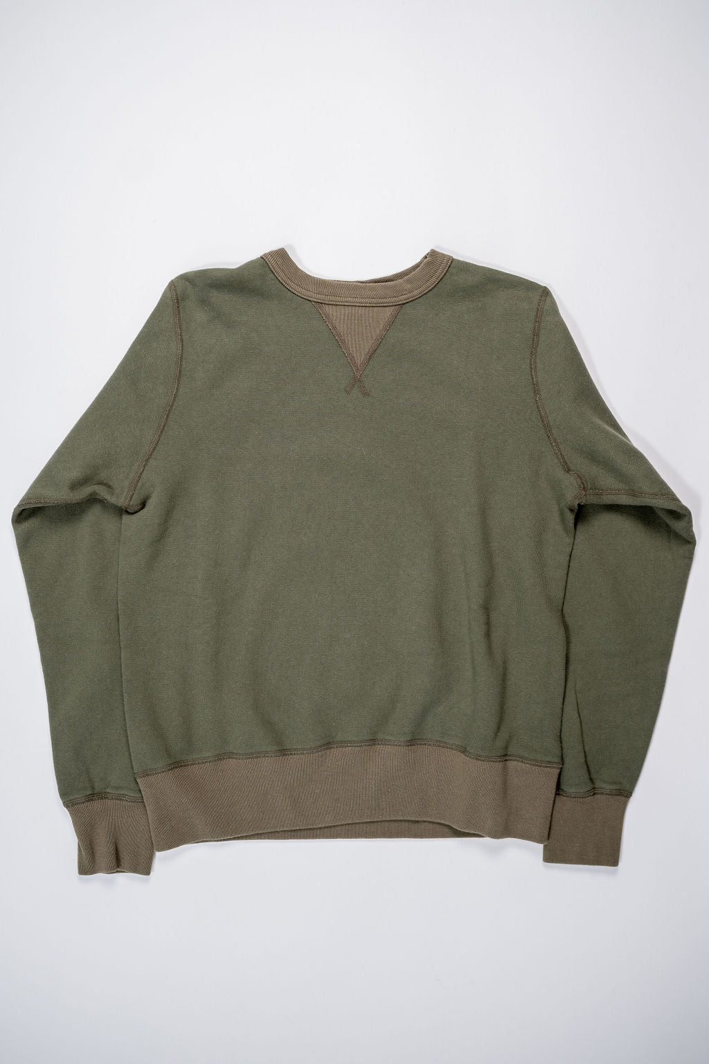 Buzz Rickson's BR65622 Set-in Crew Neck Sweatshirt - Olive