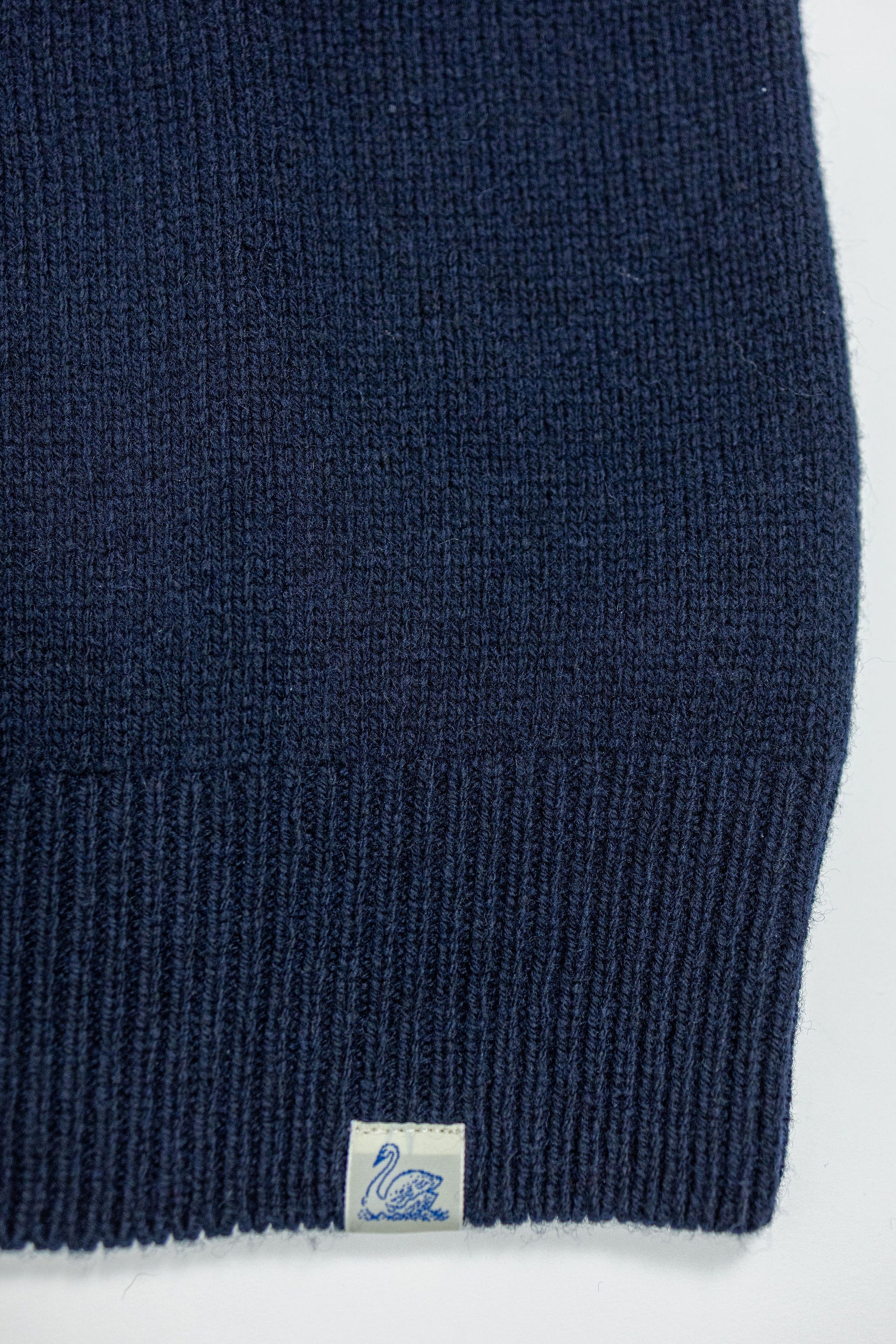 Merz b. Schwanen LOCC01 Crew Pullover Merino Cashmere Blend - Dark Navy