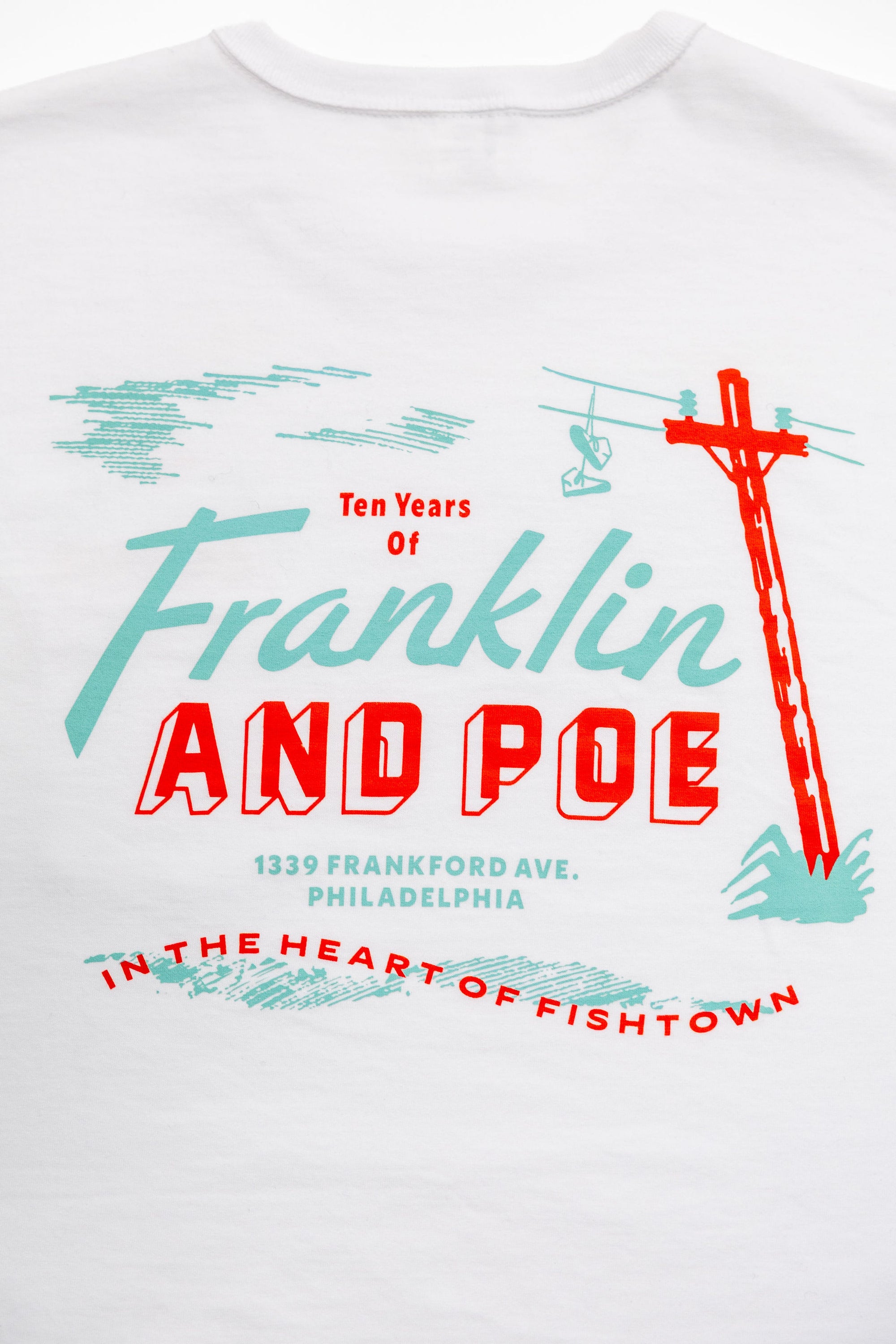 3sixteen x Franklin & Poe 10th Anniversary T-Shirt - White