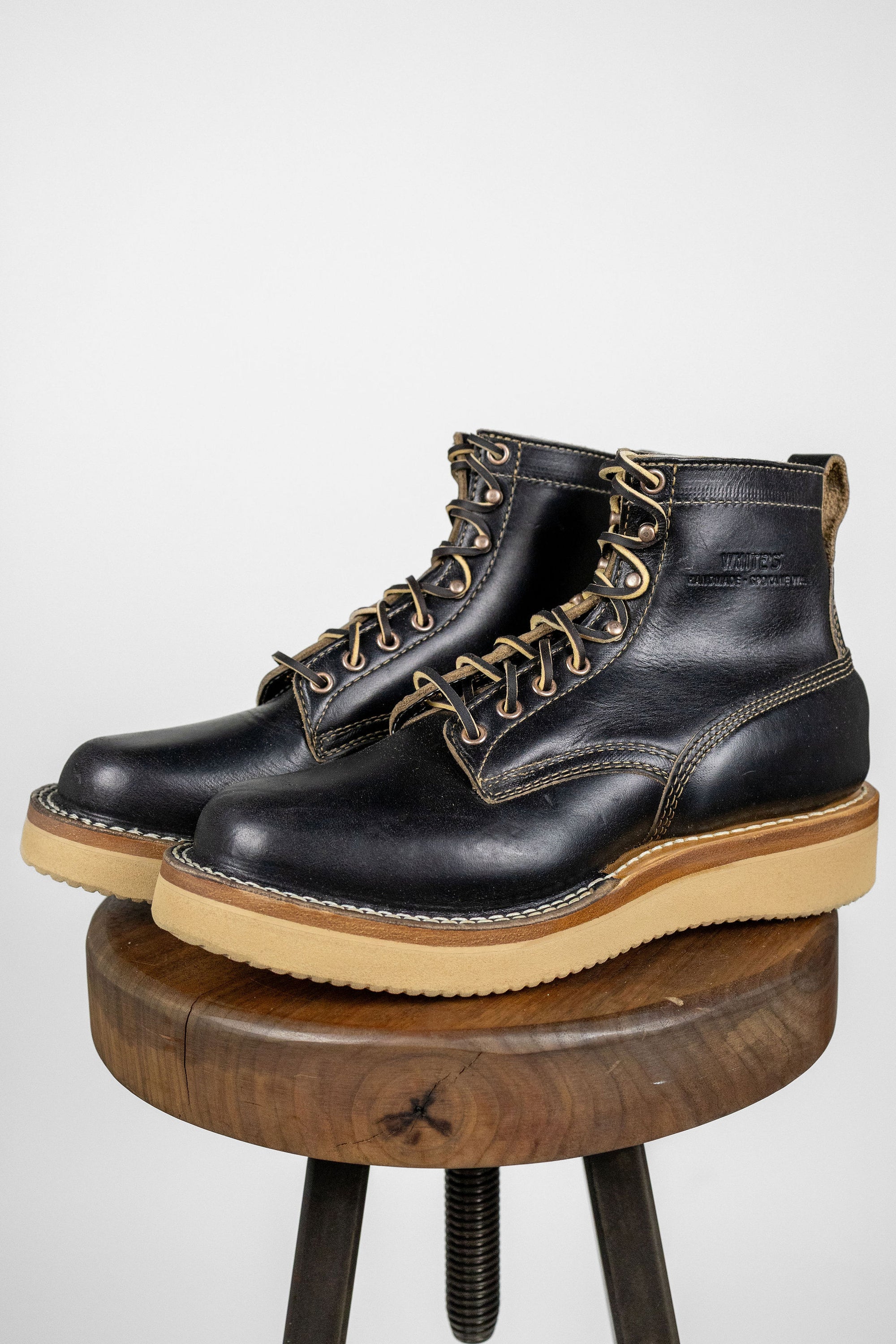 White's Boots x Franklin & Poe Trolley Hopper - Black Chromexcel
