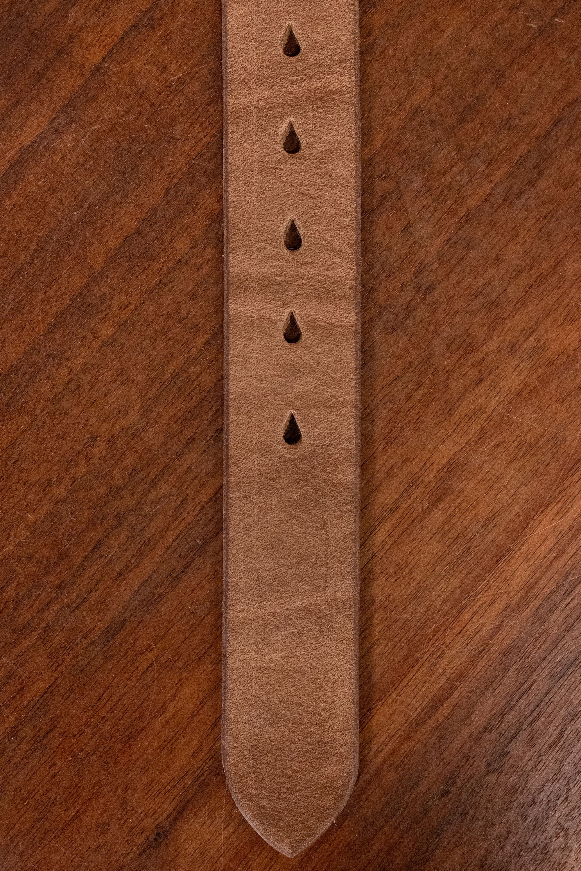 Hollows Leather Trail Belt - Natural Chromexcel Brass Buckle