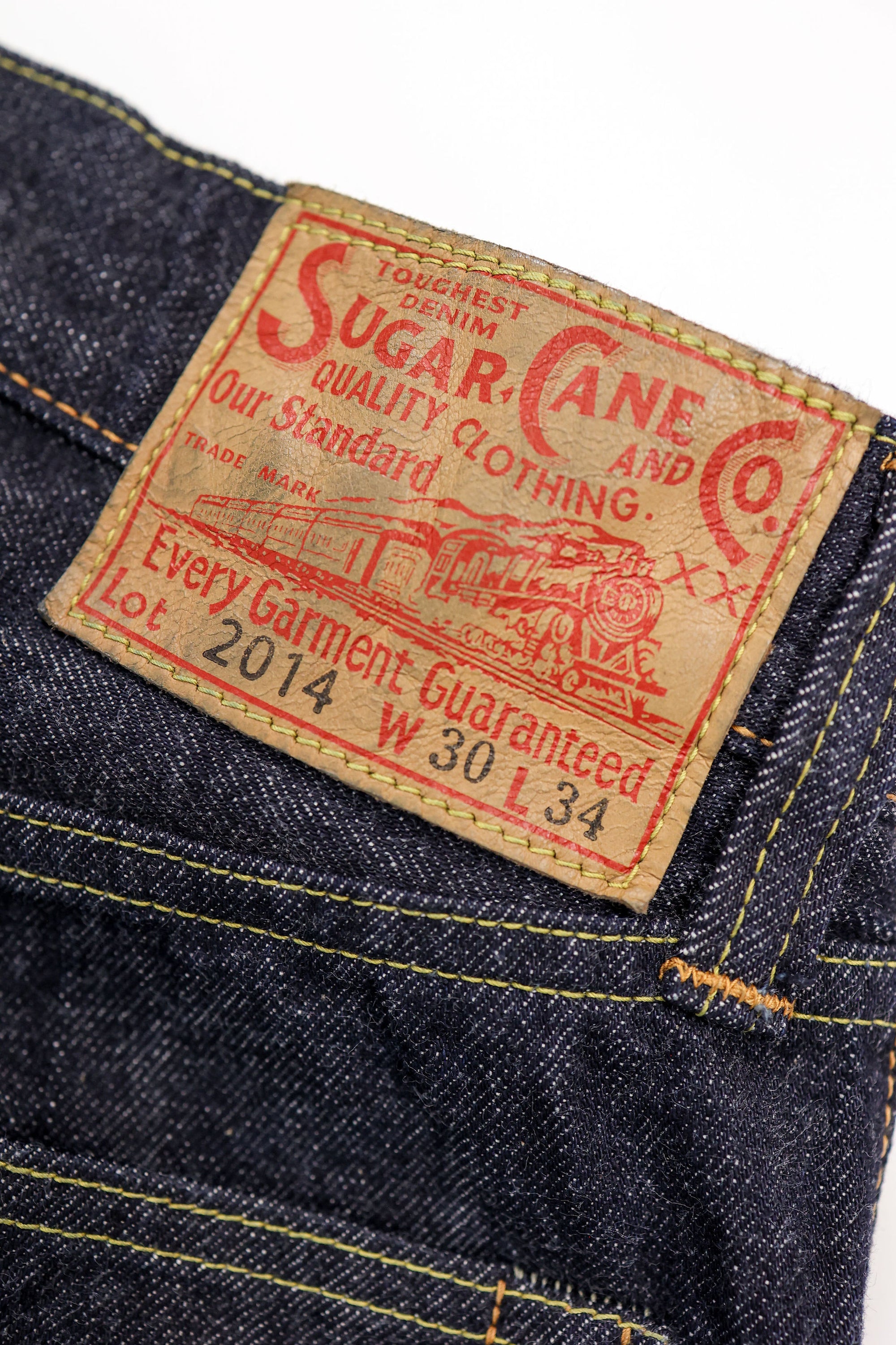 Sugar Cane 2009 Slim Straight - One Wash 12 oz. Japanese Selvedge Denim
