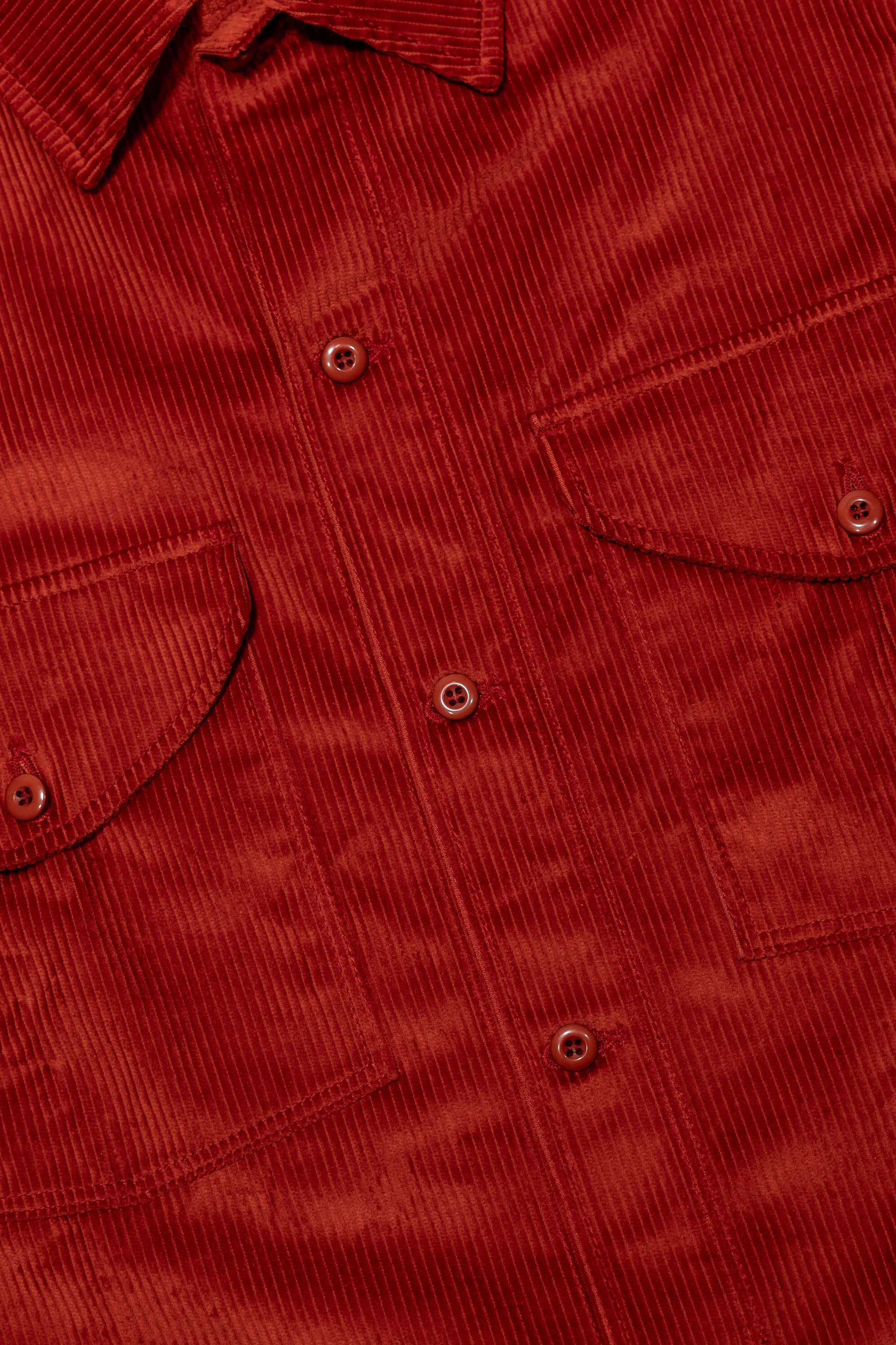 Dehen 1920 Skyline Overshirt - Rust Corduroy