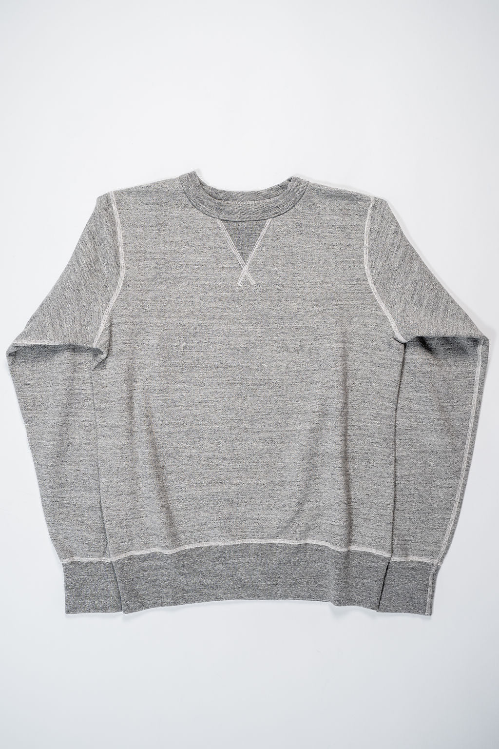 Buzz Rickson's BR65622 Set-in Crew Neck Sweatshirt - Heather Gray