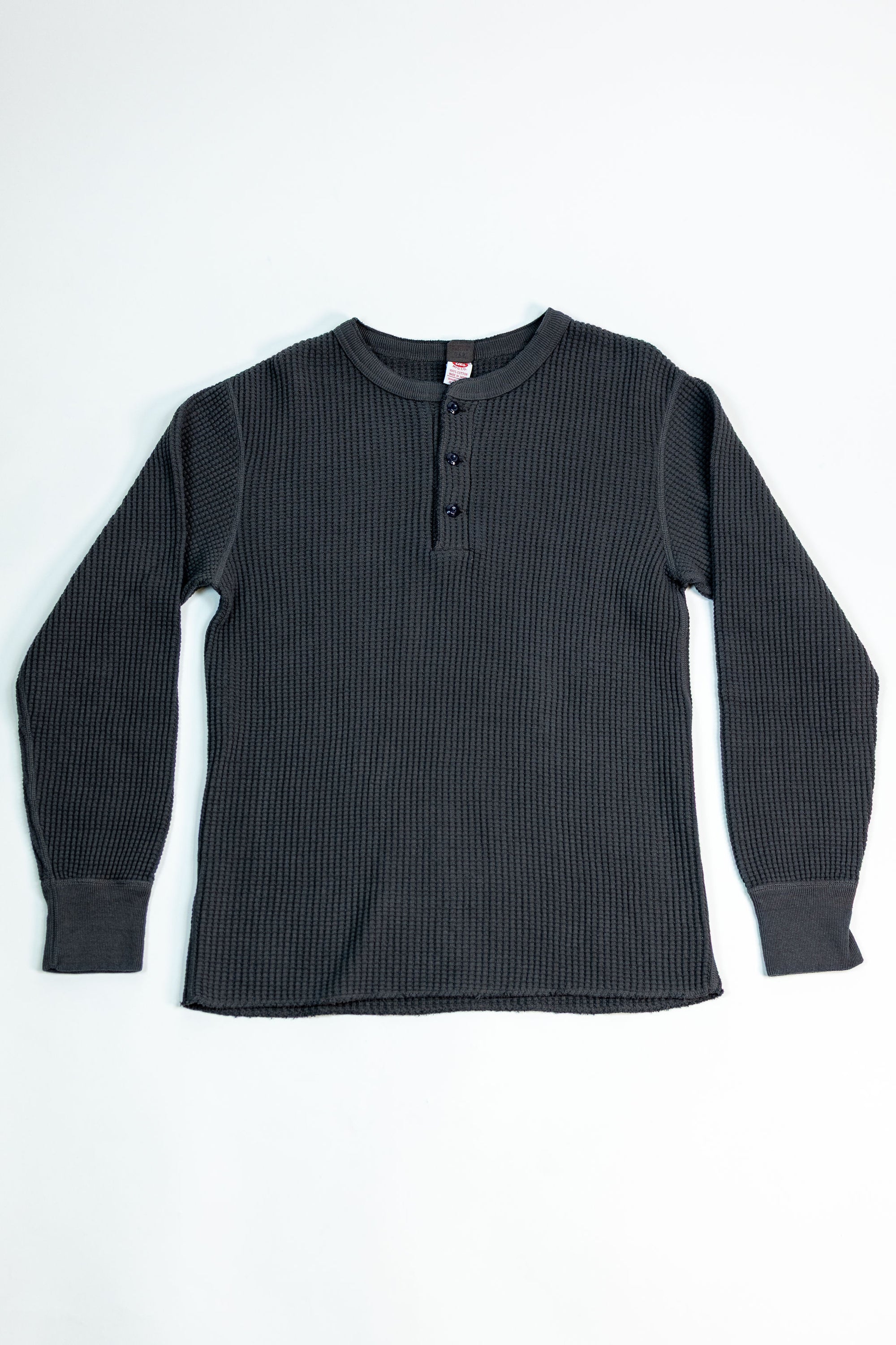 UES Big Waffle Henley - Steel Gray