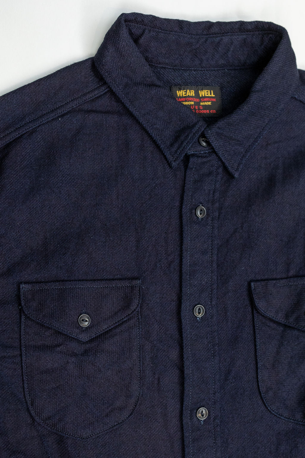 UES 501655 Heavy Flannel Shirt - Indigo