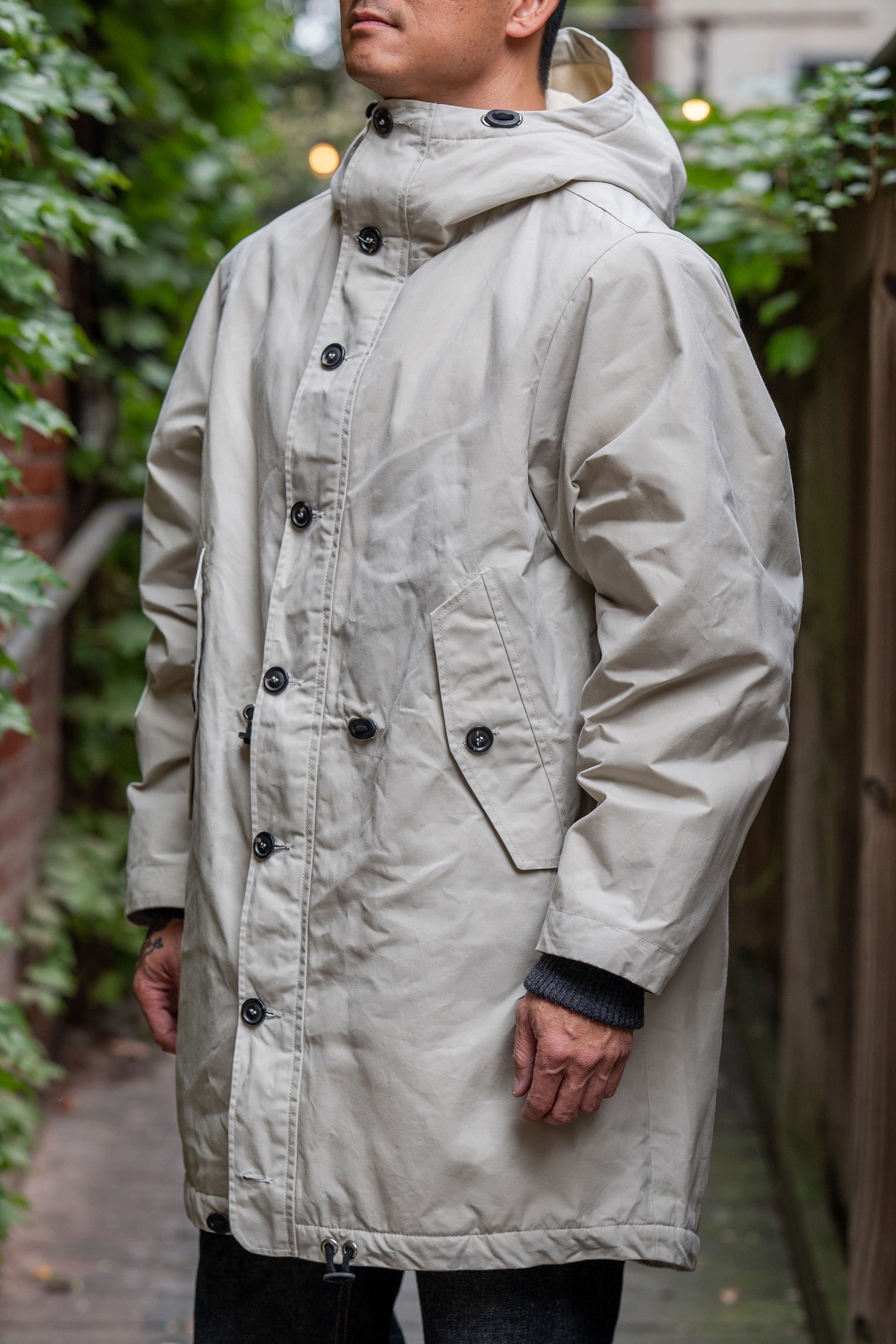 Hansen Garments Rasmus Waxed Parka - Snow