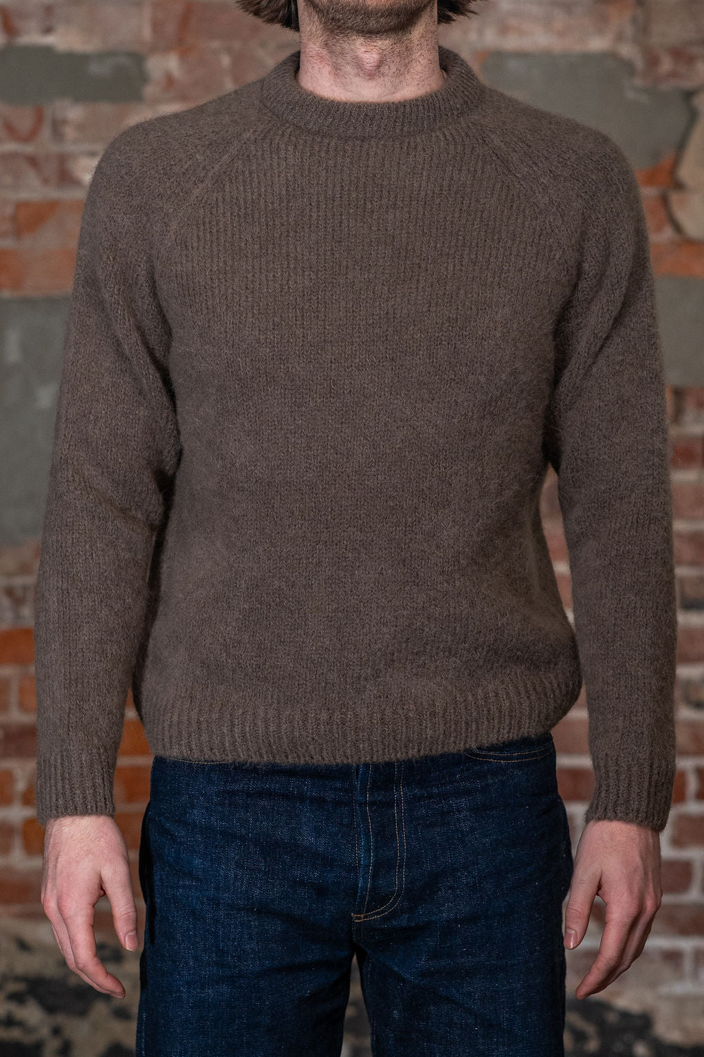 Knickerbocker Fuzz Alpaca Sweater - Earth