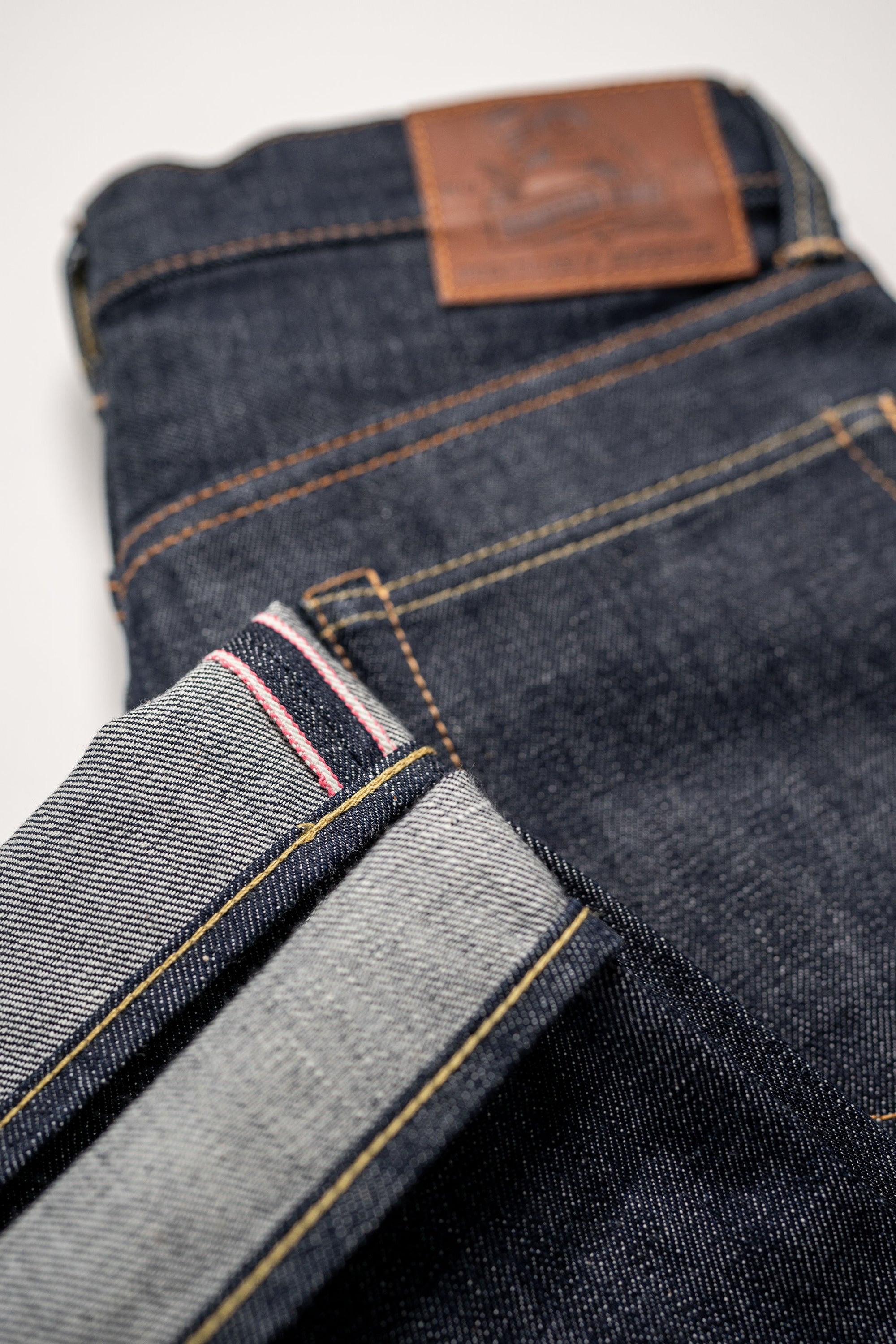 Momotaro 0605-40 Natural Tapered - 14.7oz Zimbabwe Cotton Legacy Blue Denim