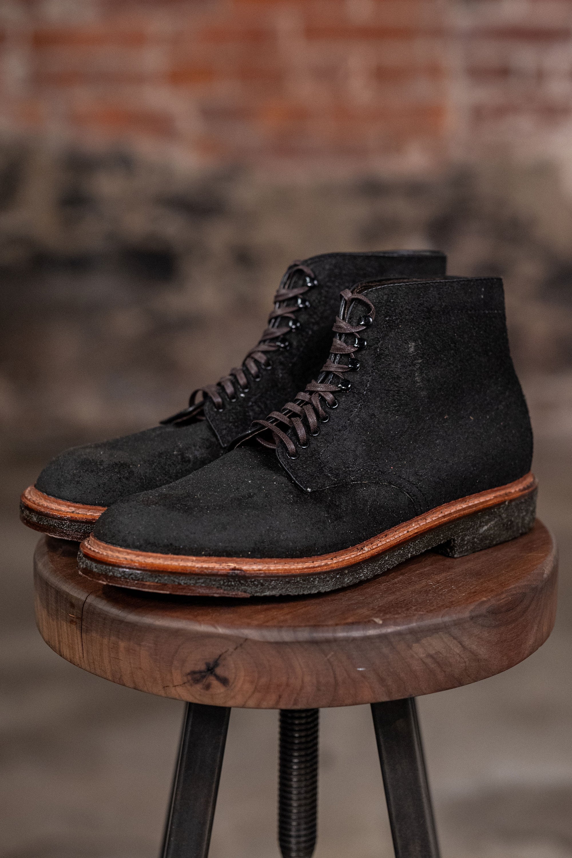 Alden 86065H Plain Toe Boot - Earth Chamois Reverse