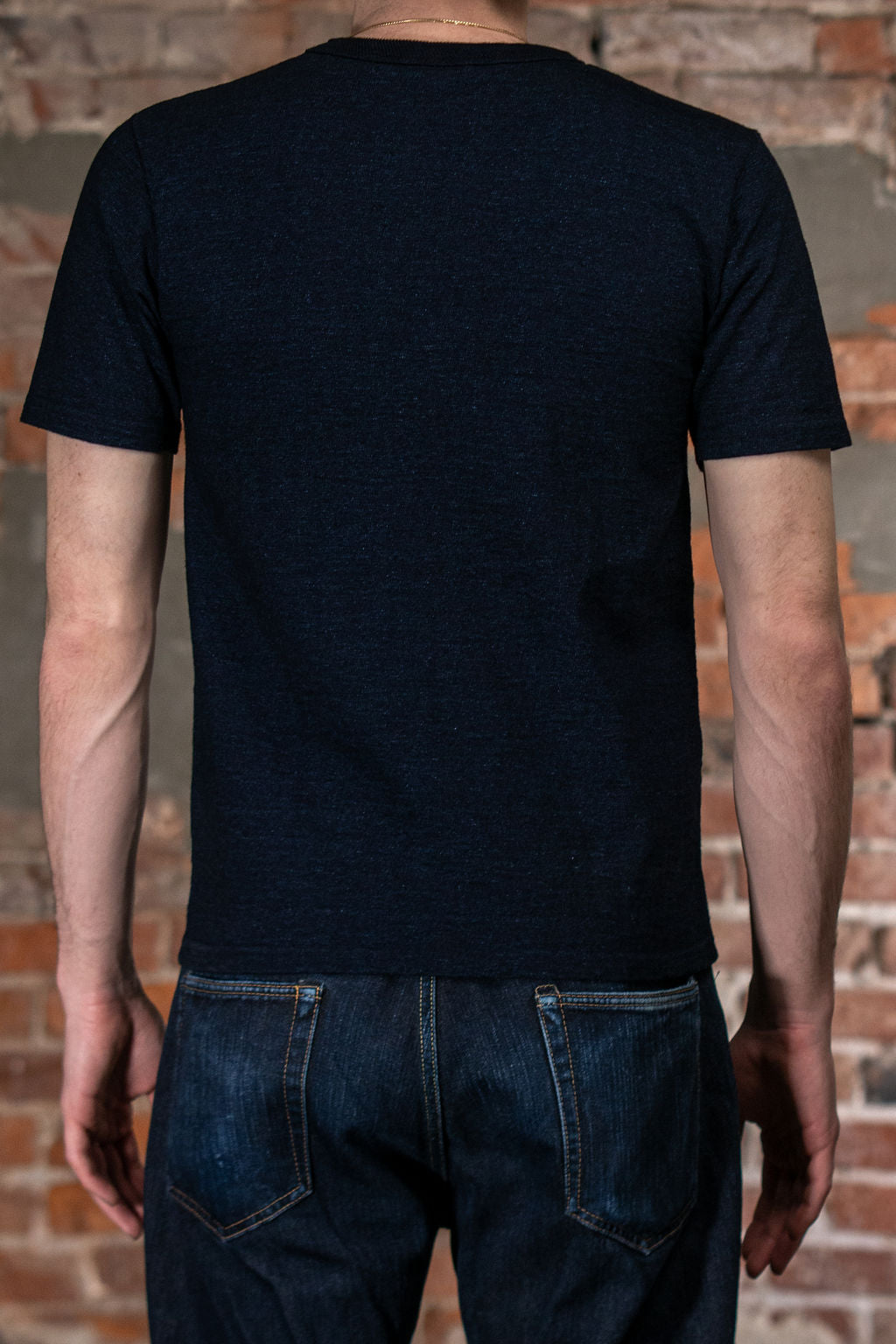 UES No. 7 Yarn-Dyed Indigo T-Shirt