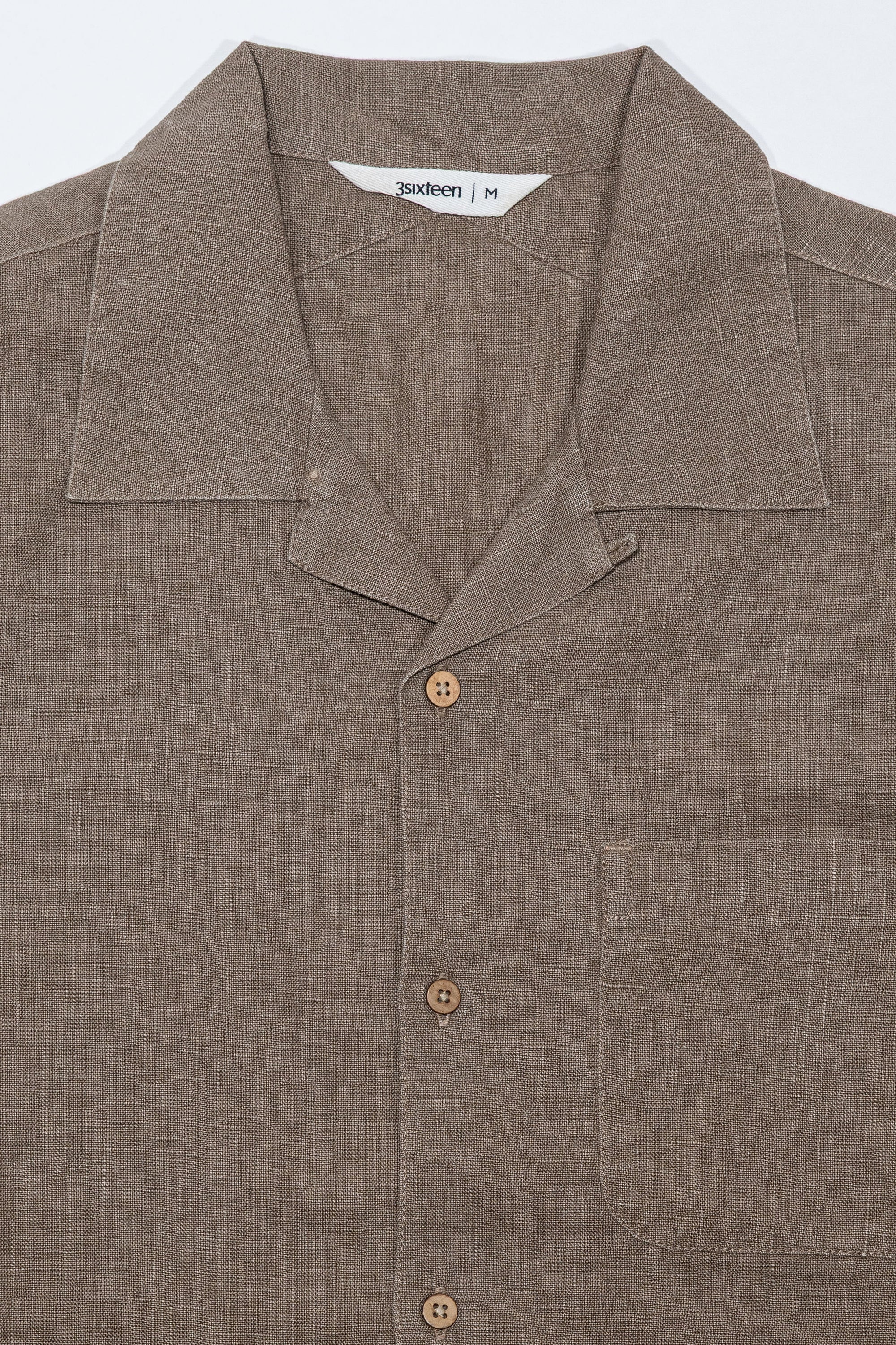 3sixteen Vacation Shirt Linen - Almond