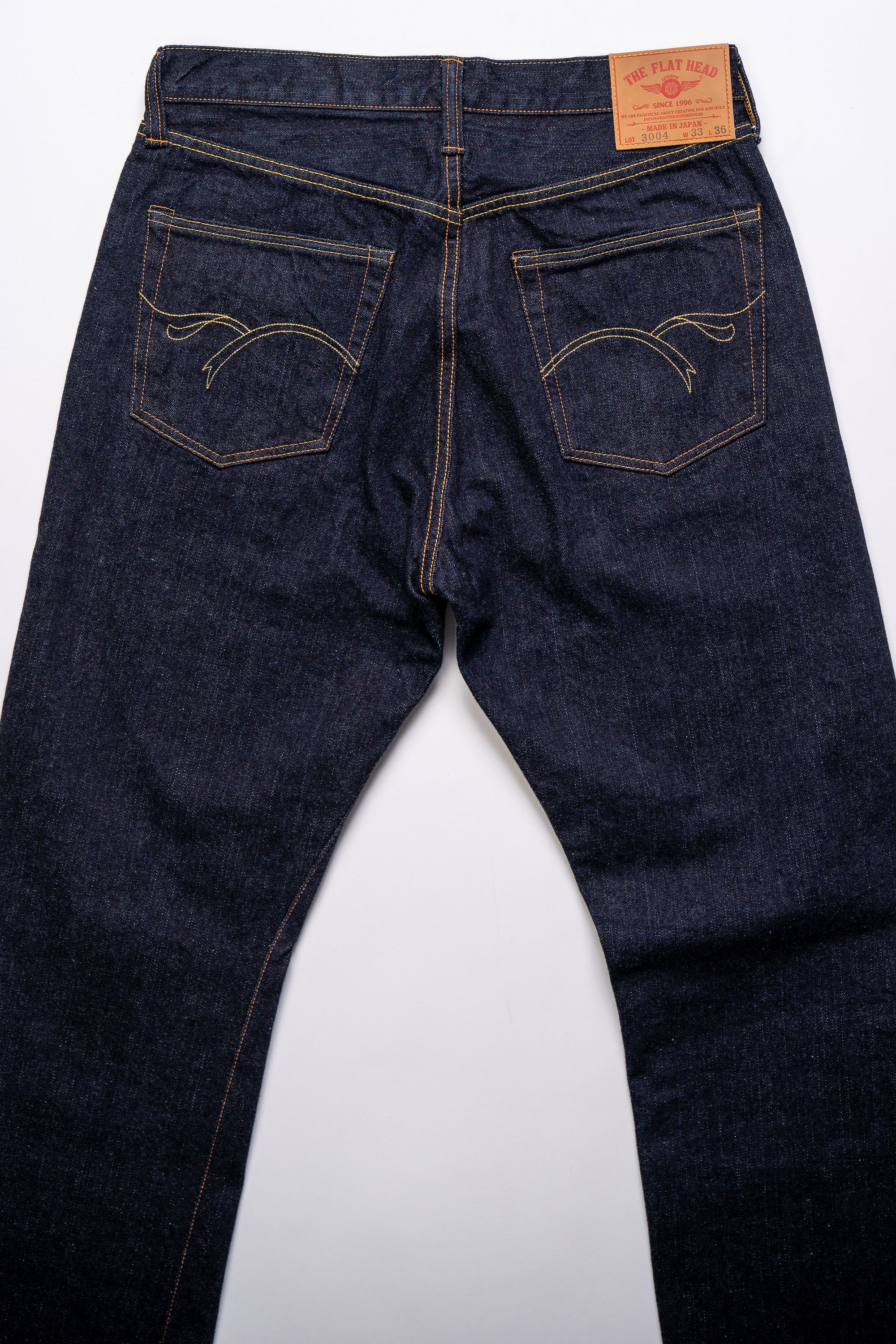 The Flat Head FN-3004 Straight Tapered - 14.5oz Selvedge Denim (One Washed)