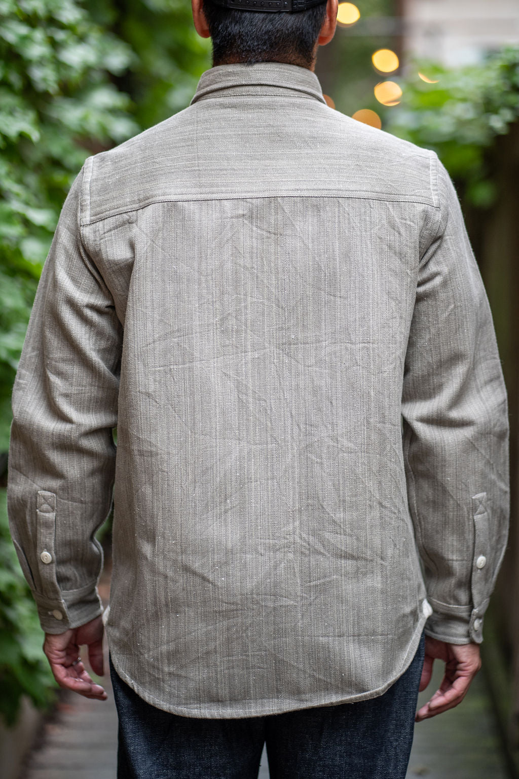 Indi + Ash Ames Workshirt - Iron Grey Handwoven Denim