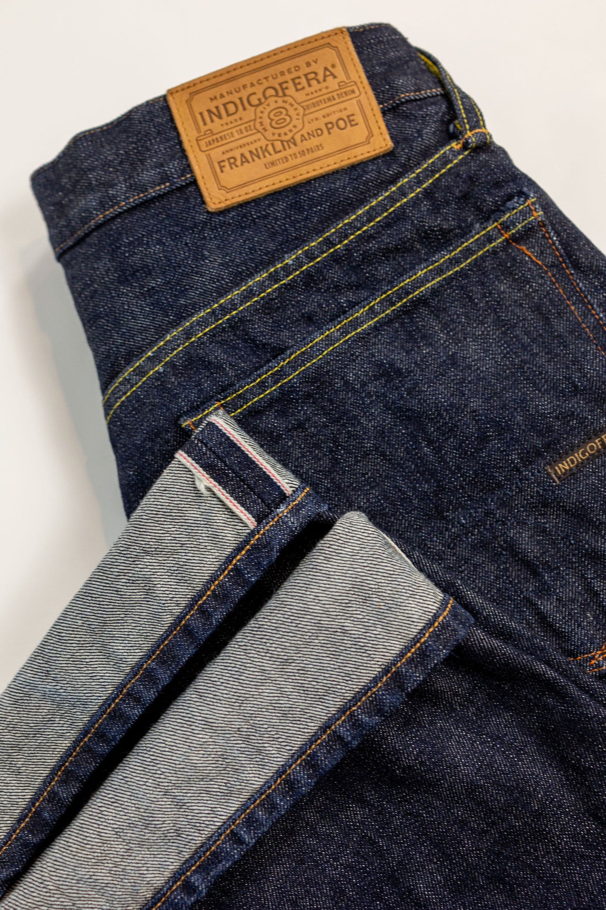 Indigofera x Franklin & Poe 8th Anniversary Kirk - 18oz Shiroyama Selvedge Denim