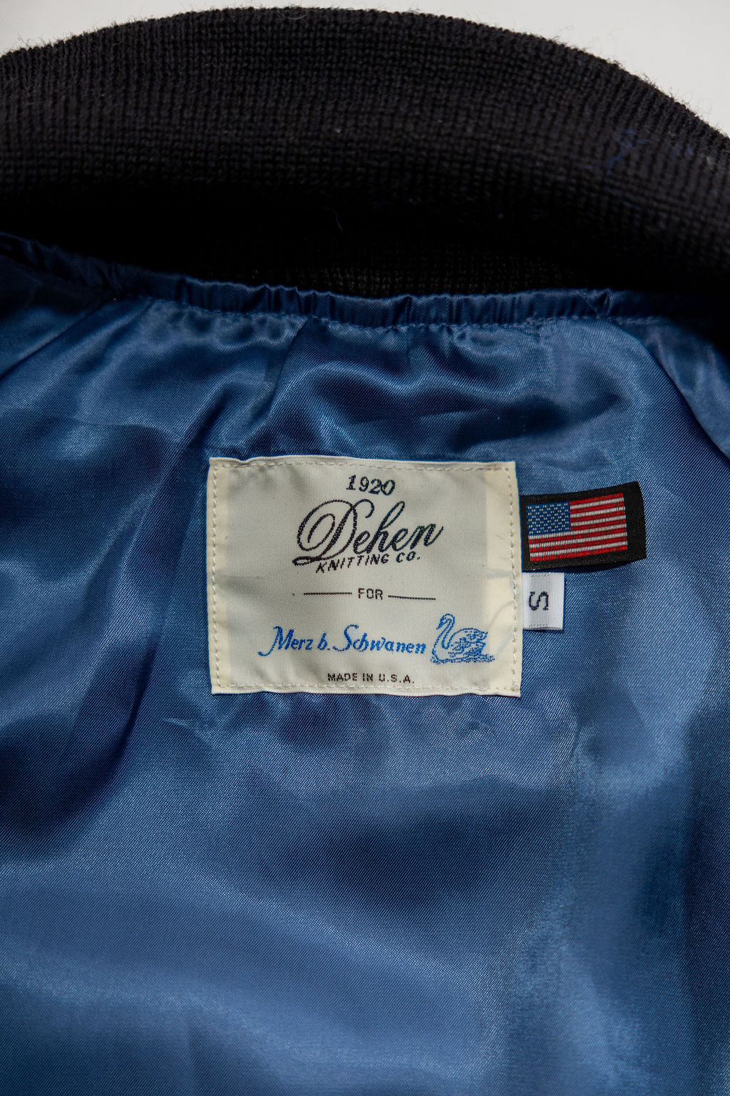 Dehen x Merz b. Schwanen Custom Pilot Jacket - Black Dry Wax Cotton