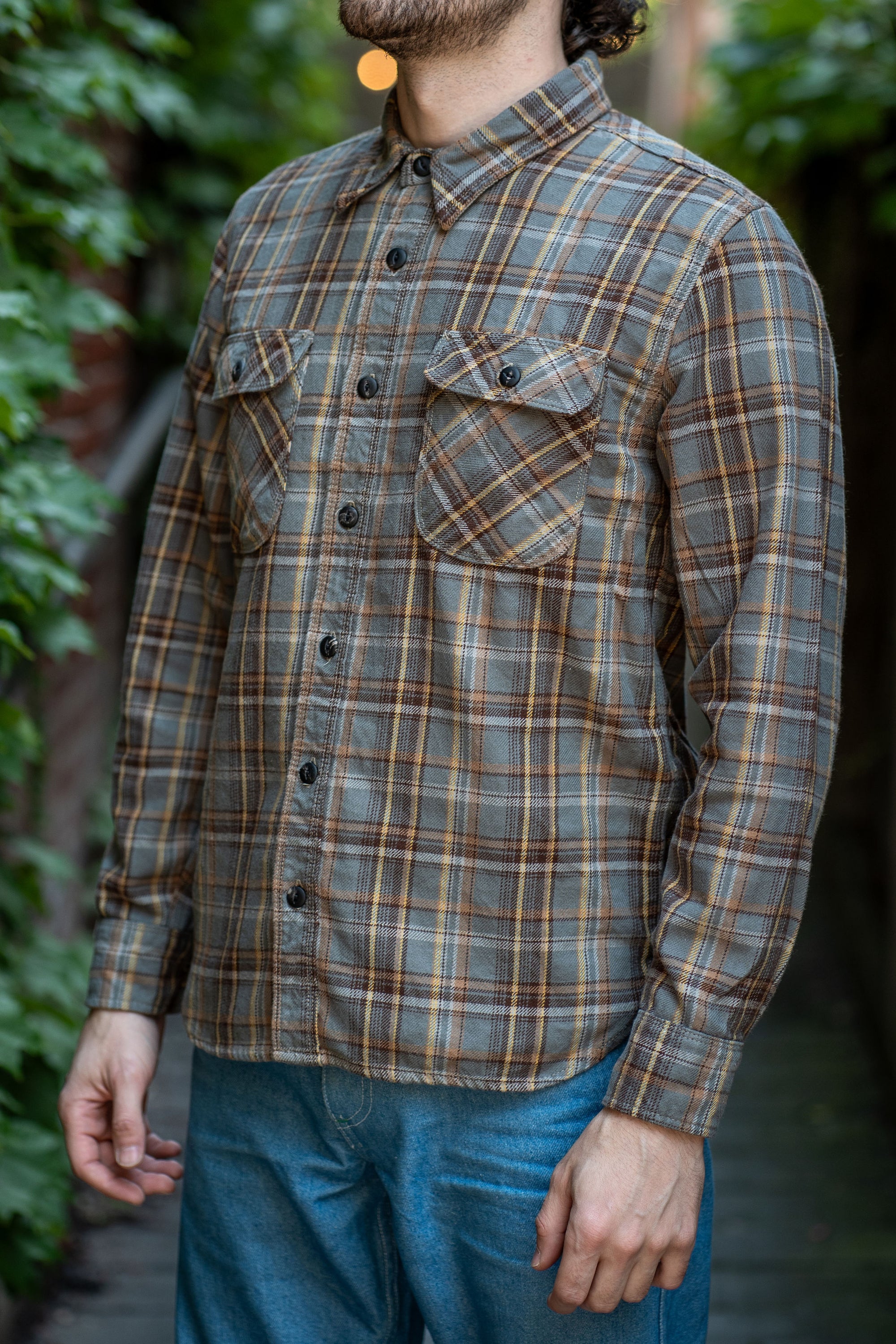 Freenote Cloth Jepson - Grey Plaid