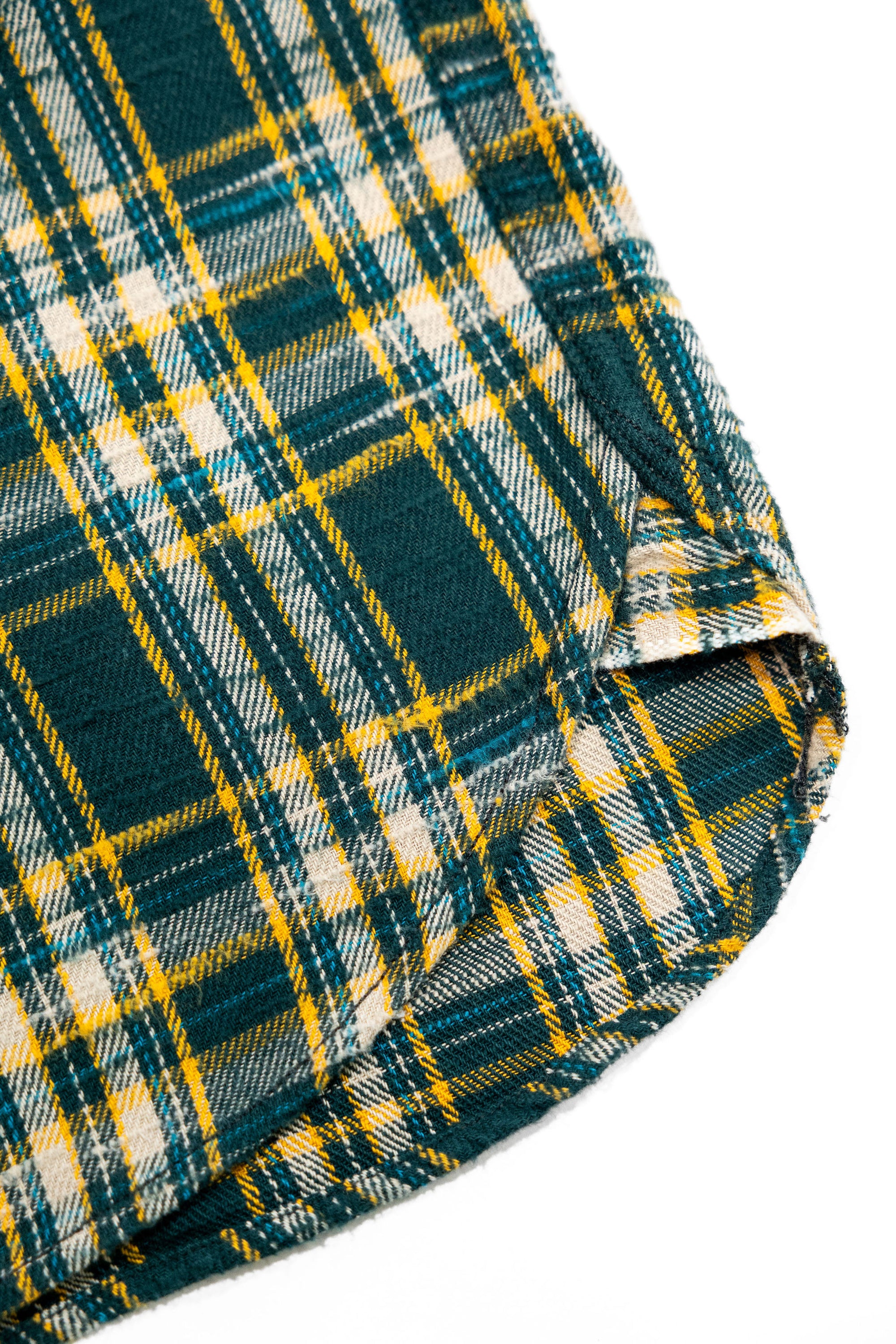 UES 502655 Slubby Flannel Shirt - Green