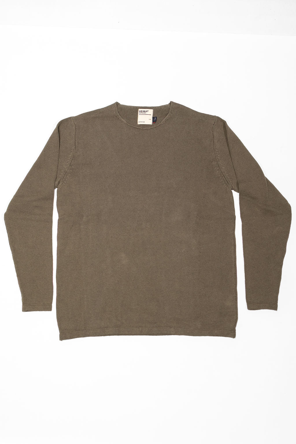 Heimat Textil Harbor Cotton/Linen Sweater - Military Green