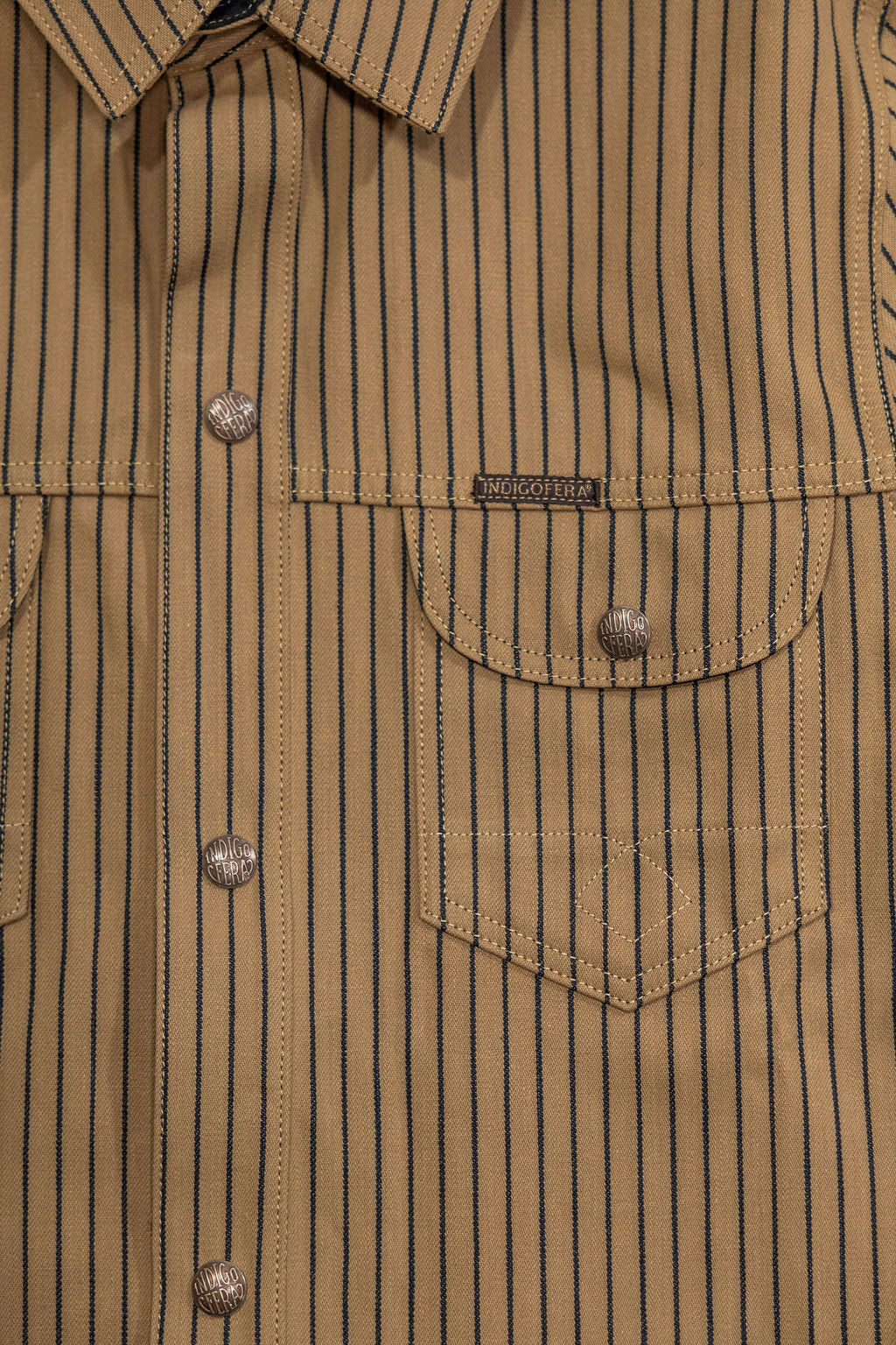 Indigofera Copeland - Beige/Indigo Root Stripe