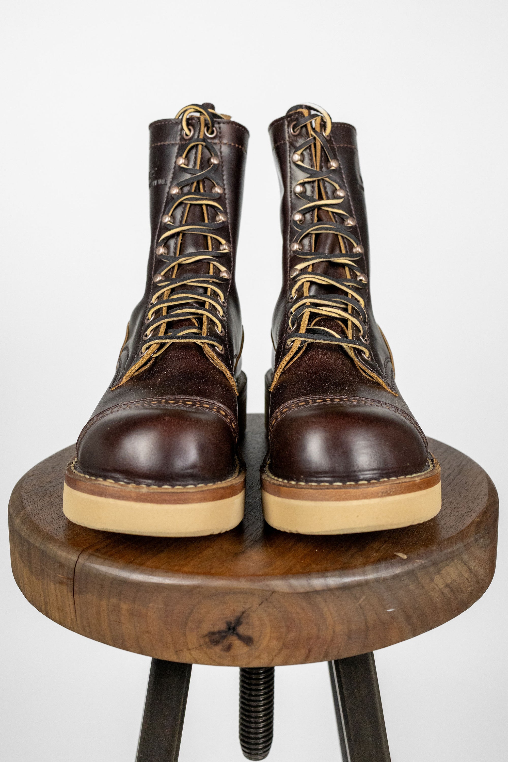 White's Boots x Franklin & Poe Broad Street Bully Boot - 8" Brown Double Shot