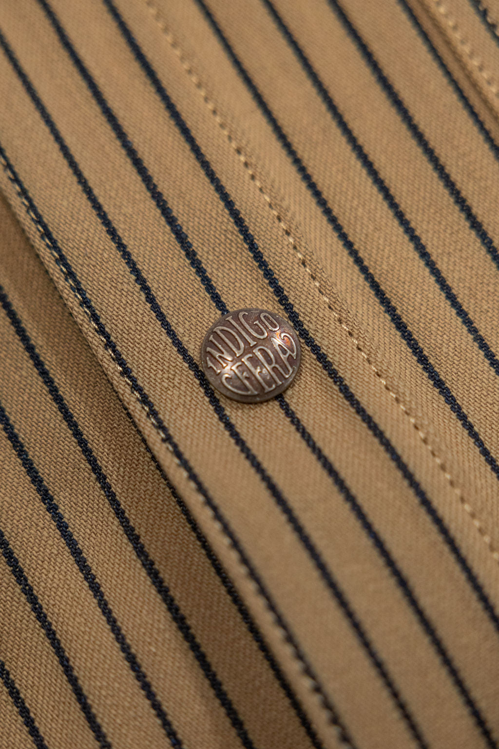 Indigofera Copeland - Beige/Indigo Root Stripe