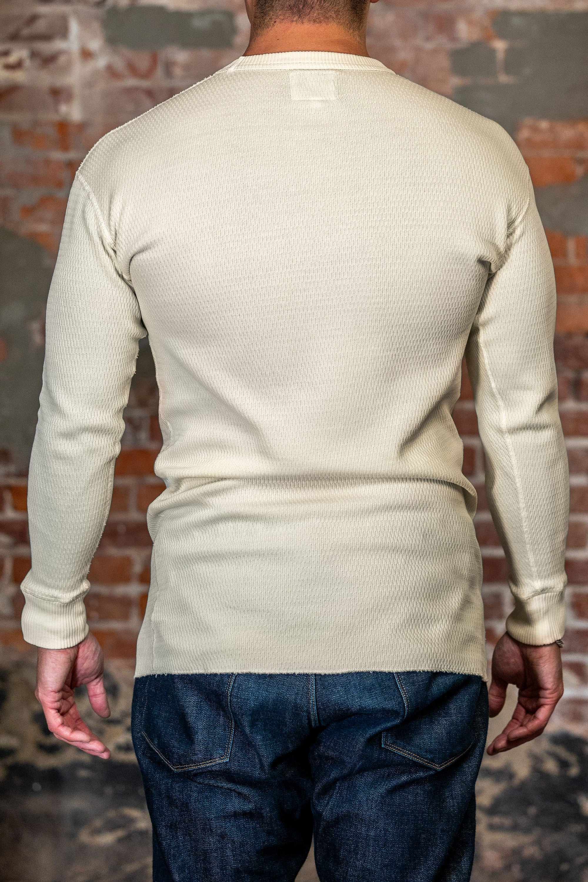 Knickerbocker Heirloom Flat Knit Thermal - Ecru