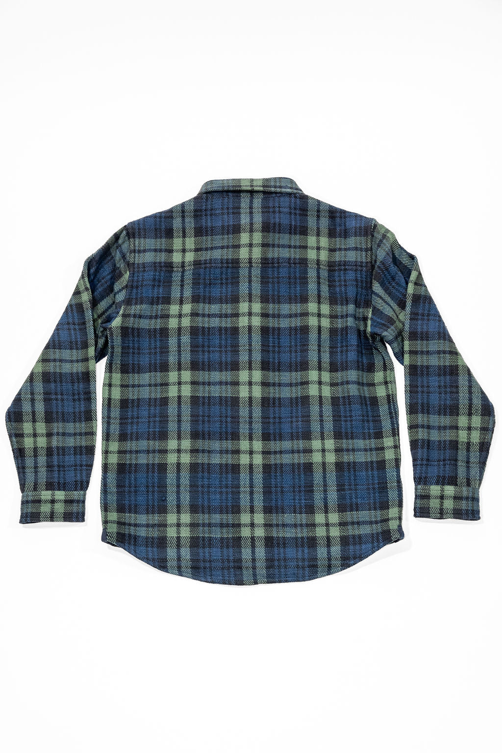 Indi + Ash Holden Shirt - Indigo / Iron / Grass Hands-On Handwoven Tartan