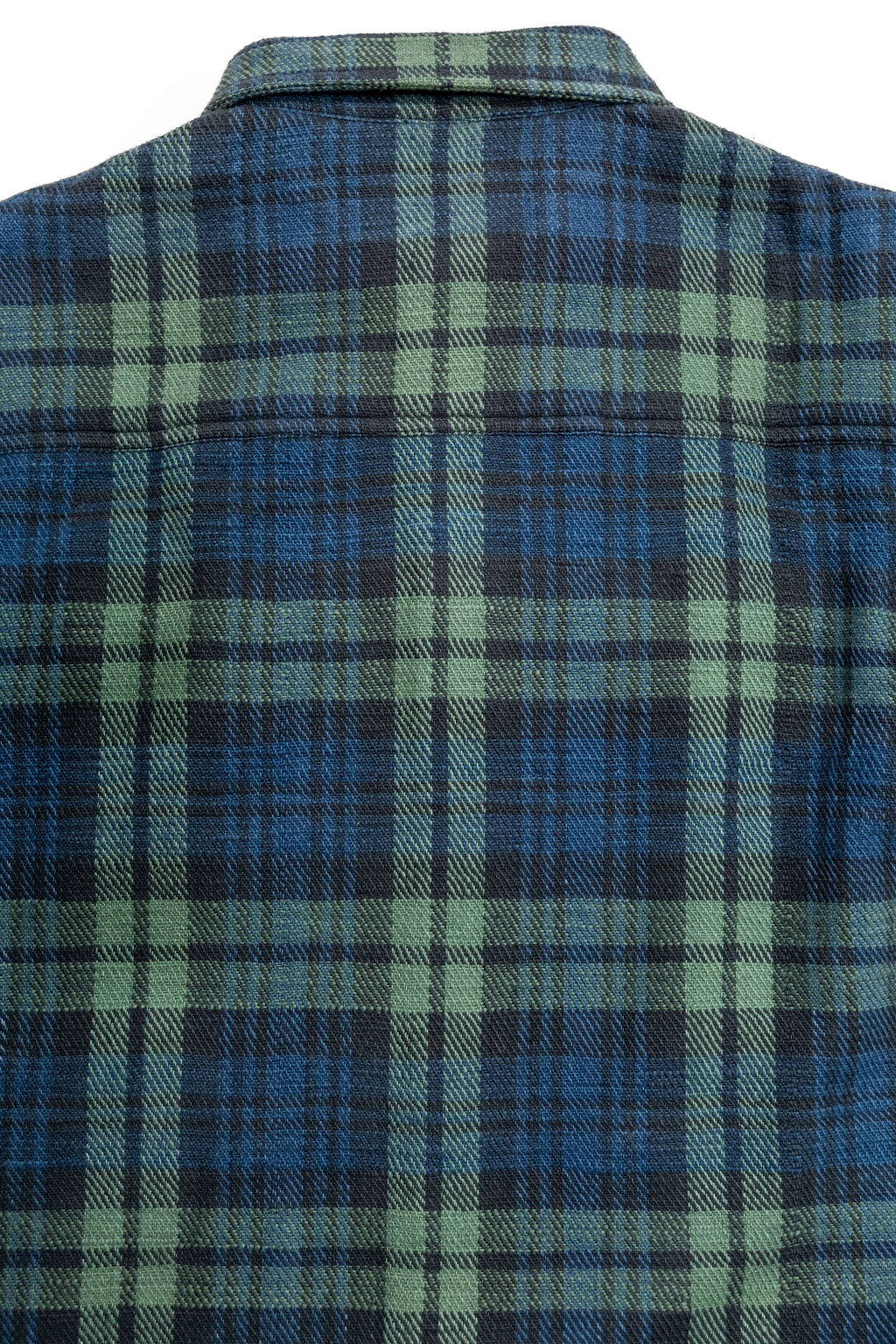 Indi + Ash Holden Shirt - Indigo / Iron / Grass Hands-On Handwoven Tartan